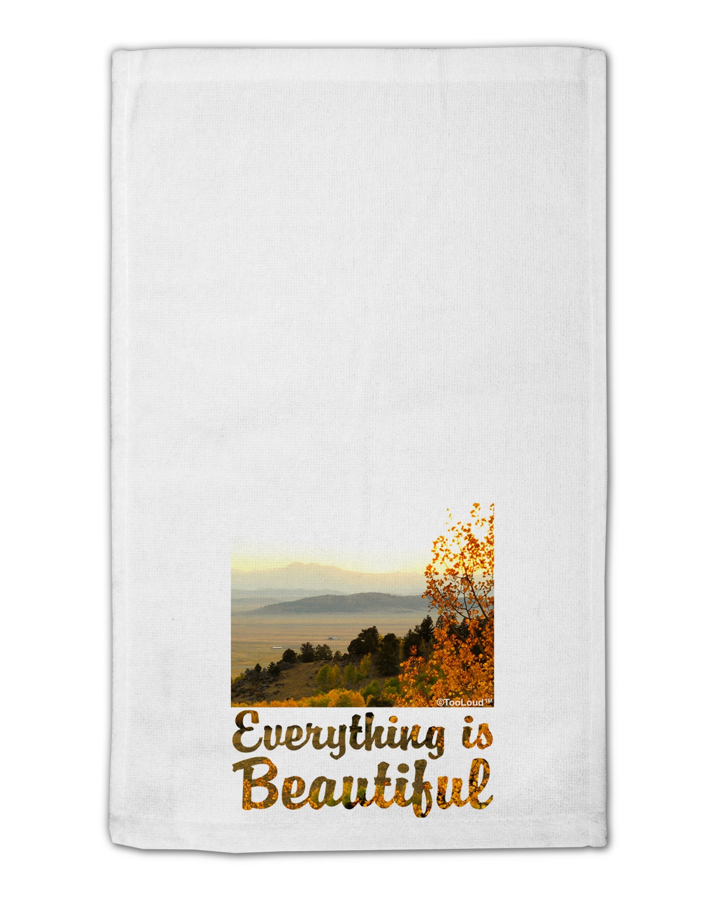 Everything is Beautiful - Sunrise 11"x18" Dish Fingertip Towel by TooLoud-TooLoud-White-Davson Sales
