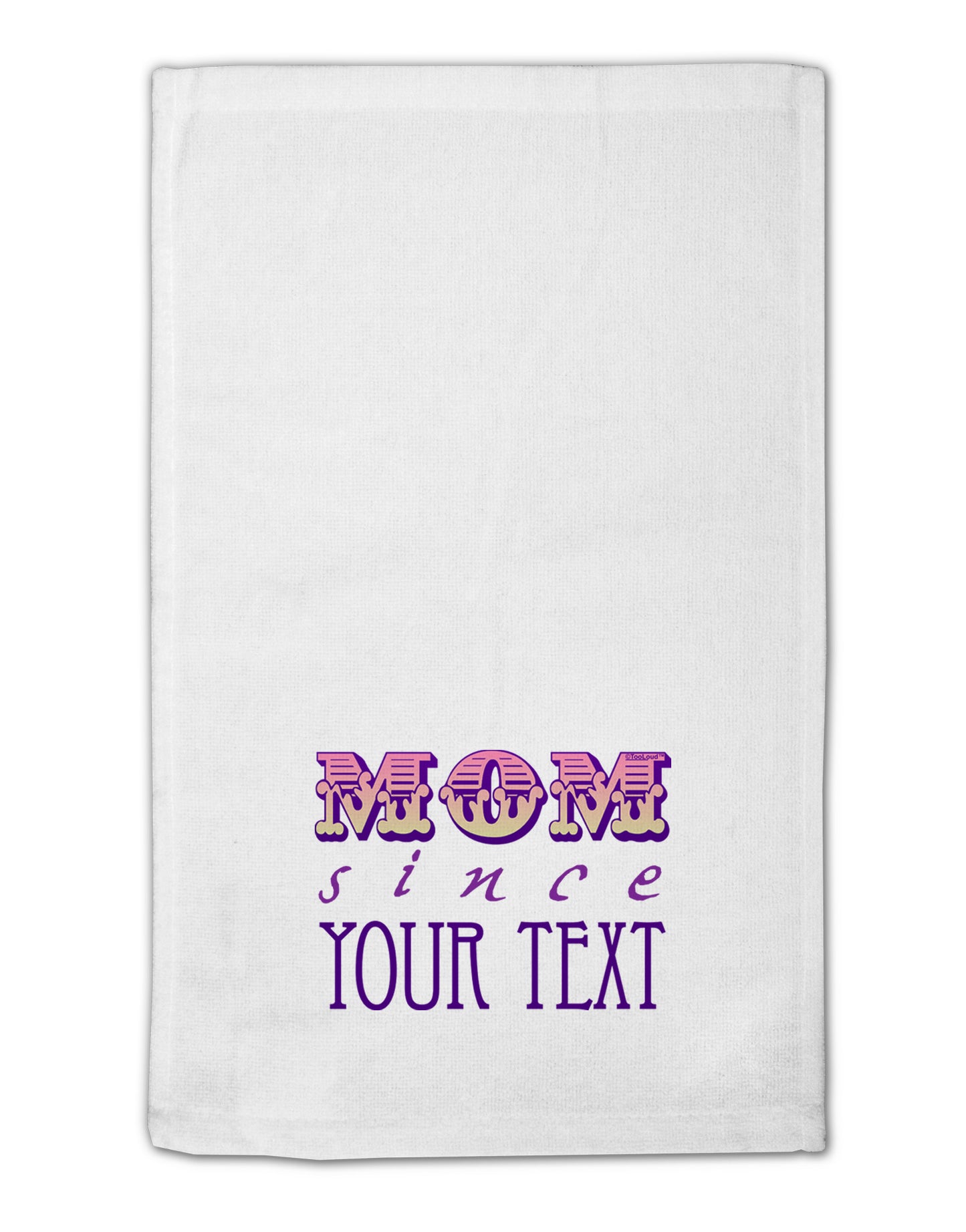 Personalized Mom Since ___ 11"x18" Dish Fingertip Towel-Fingertip Towel-TooLoud-White-Davson Sales