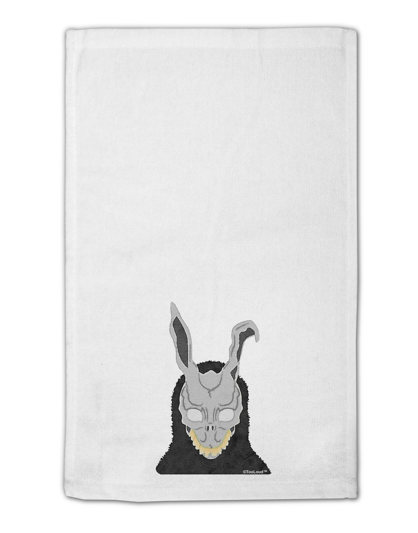 Scary Buny Face Watercolor 11"x18" Dish Fingertip Towel-Fingertip Towel-TooLoud-White-Davson Sales
