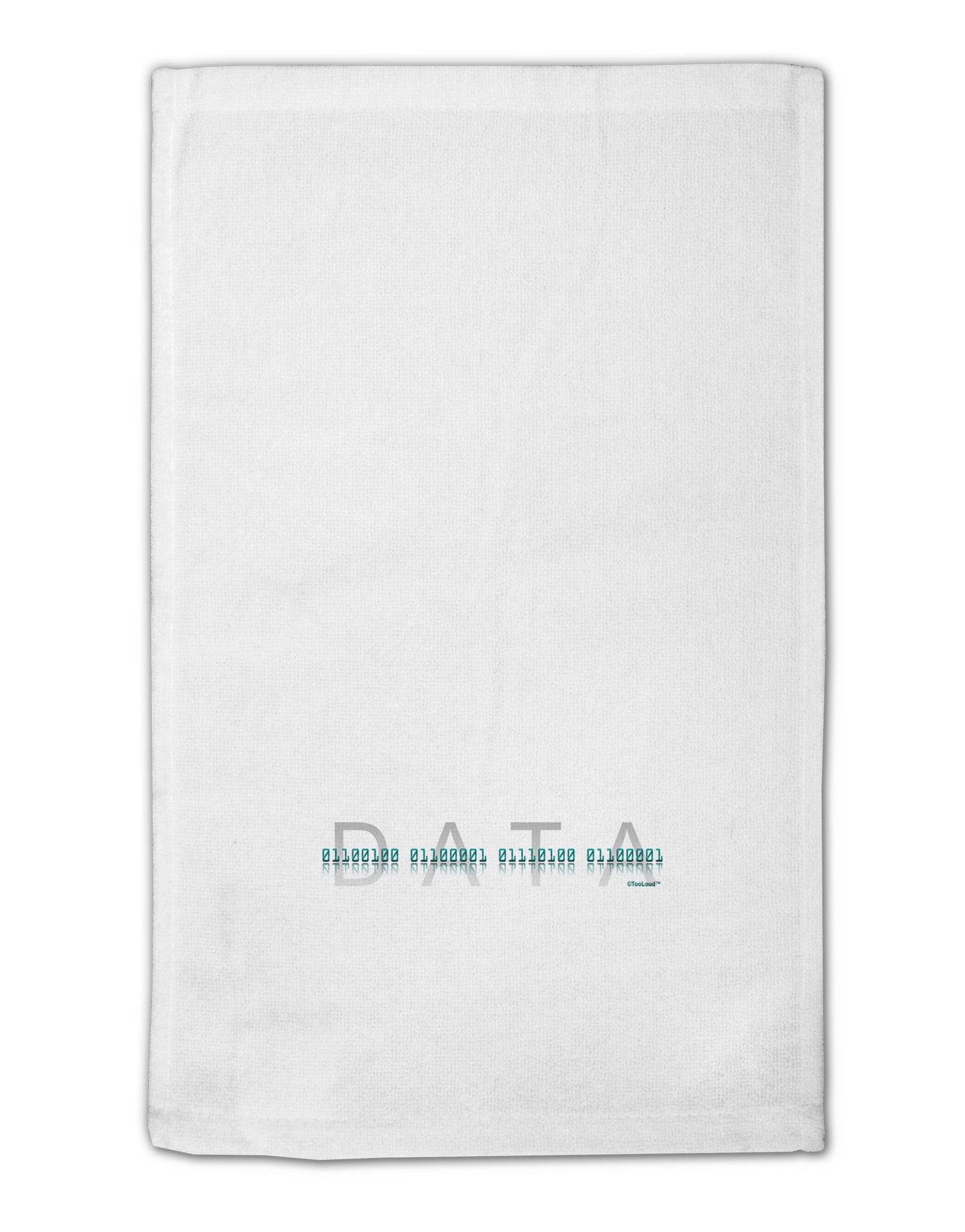 Binary Data Blue 11"x18" Dish Fingertip Towel-Fingertip Towel-TooLoud-White-Davson Sales