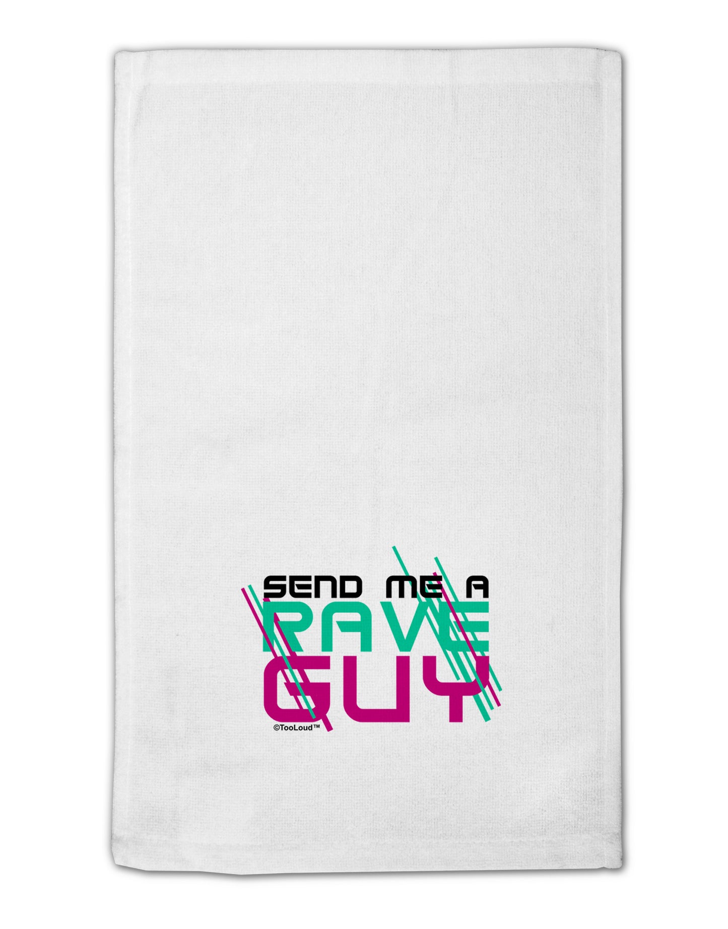 Send Me A Rave Guy 11"x18" Dish Fingertip Towel-Fingertip Towel-TooLoud-White-Davson Sales