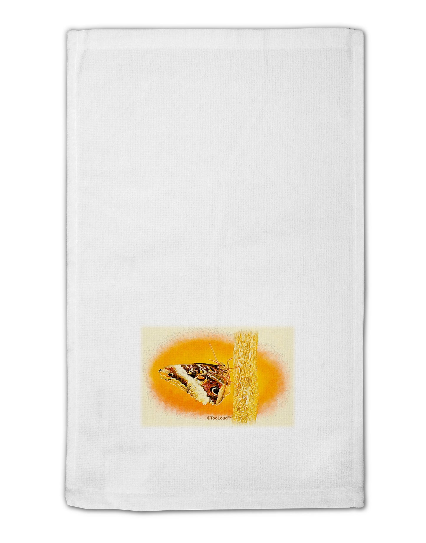 Watercolor Owl Moth 11"x18" Dish Fingertip Towel-Fingertip Towel-TooLoud-White-Davson Sales