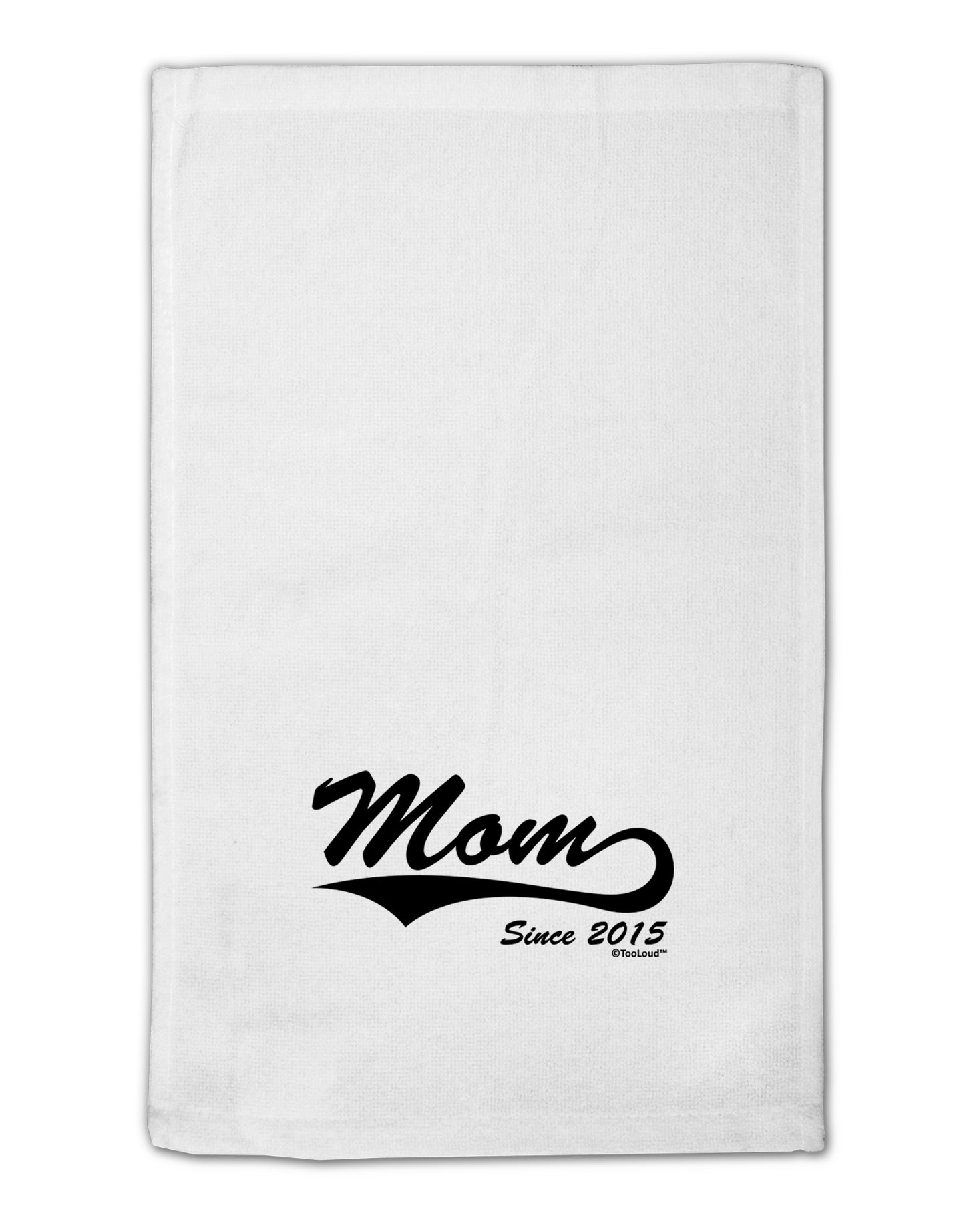 Mom Since (Your Year) Design 11"x18" Dish Fingertip Towel by TooLoud-Fingertip Towel-TooLoud-White-Davson Sales