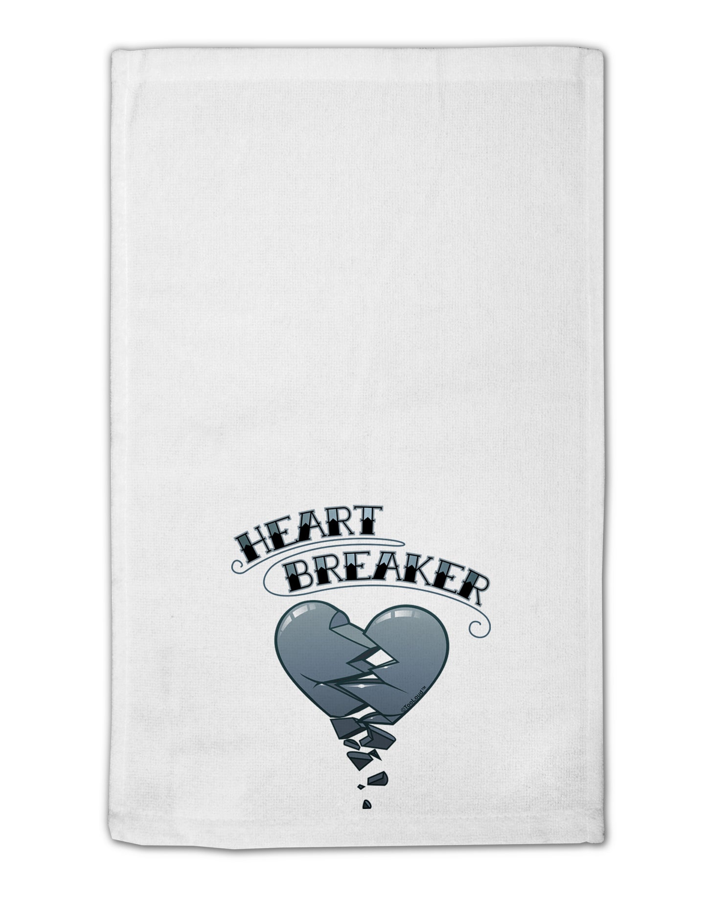 Heart Breaker Manly 11"x18" Dish Fingertip Towel by TooLoud-TooLoud-White-Davson Sales