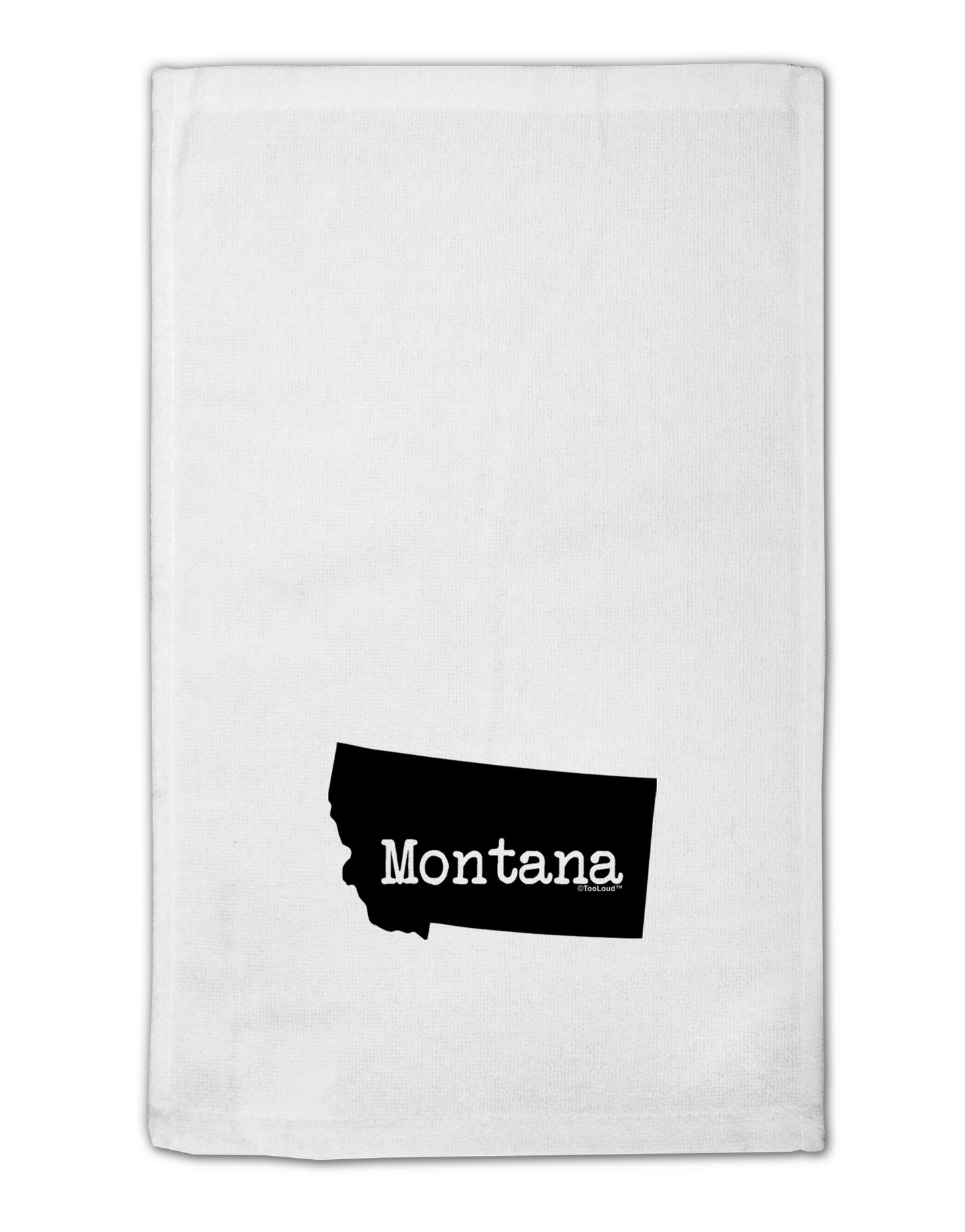Montana - United States Shape 11"x18" Dish Fingertip Towel by TooLoud-Fingertip Towel-TooLoud-White-Davson Sales