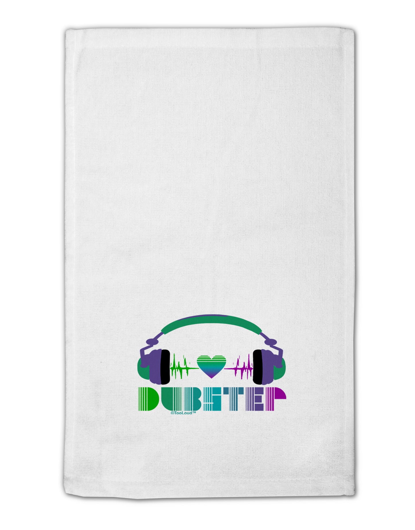 Heart Dubstep 11"x18" Dish Fingertip Towel-Fingertip Towel-TooLoud-White-Davson Sales