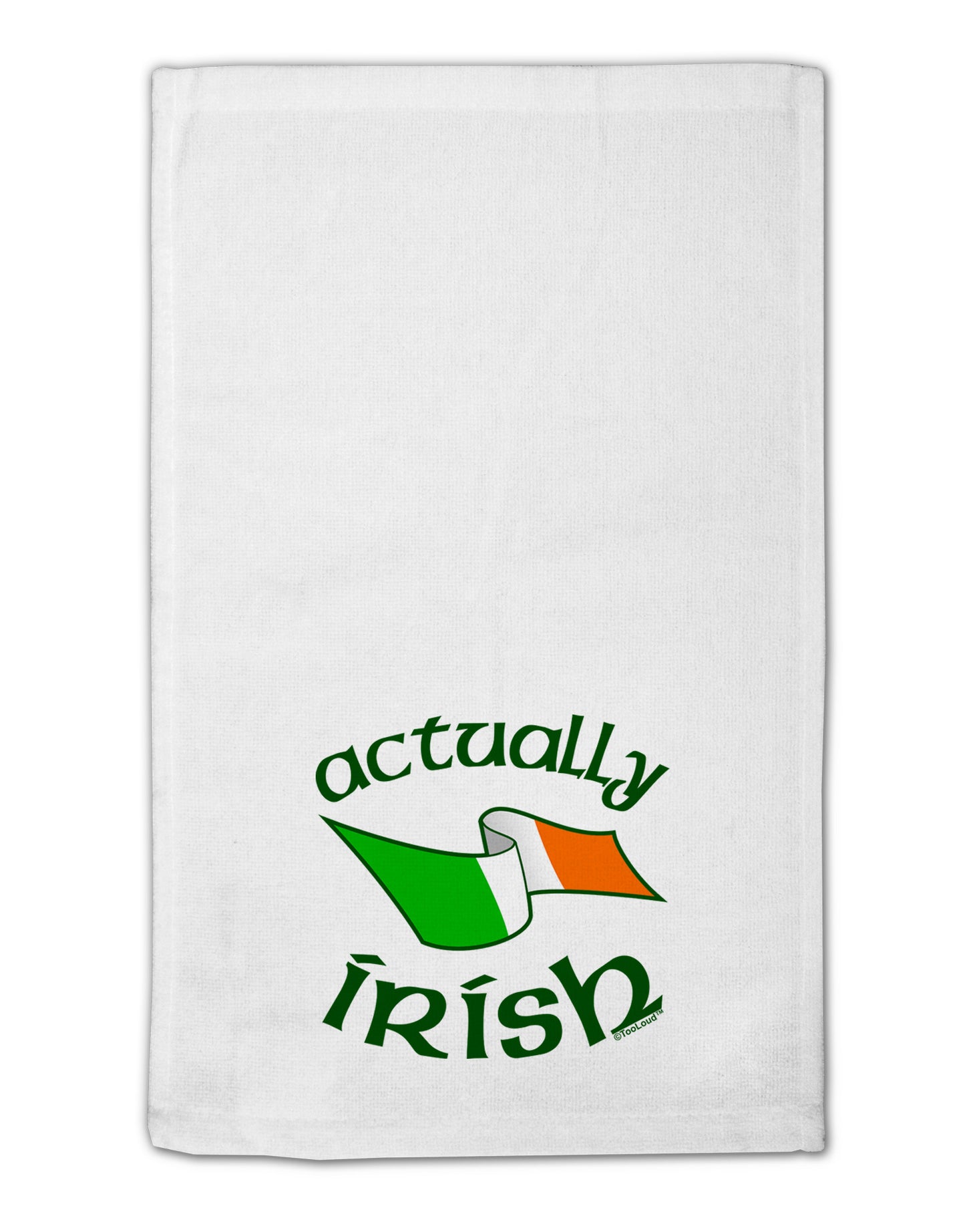 Actually Irish 11"x18" Dish Fingertip Towel-Fingertip Towel-TooLoud-White-Davson Sales