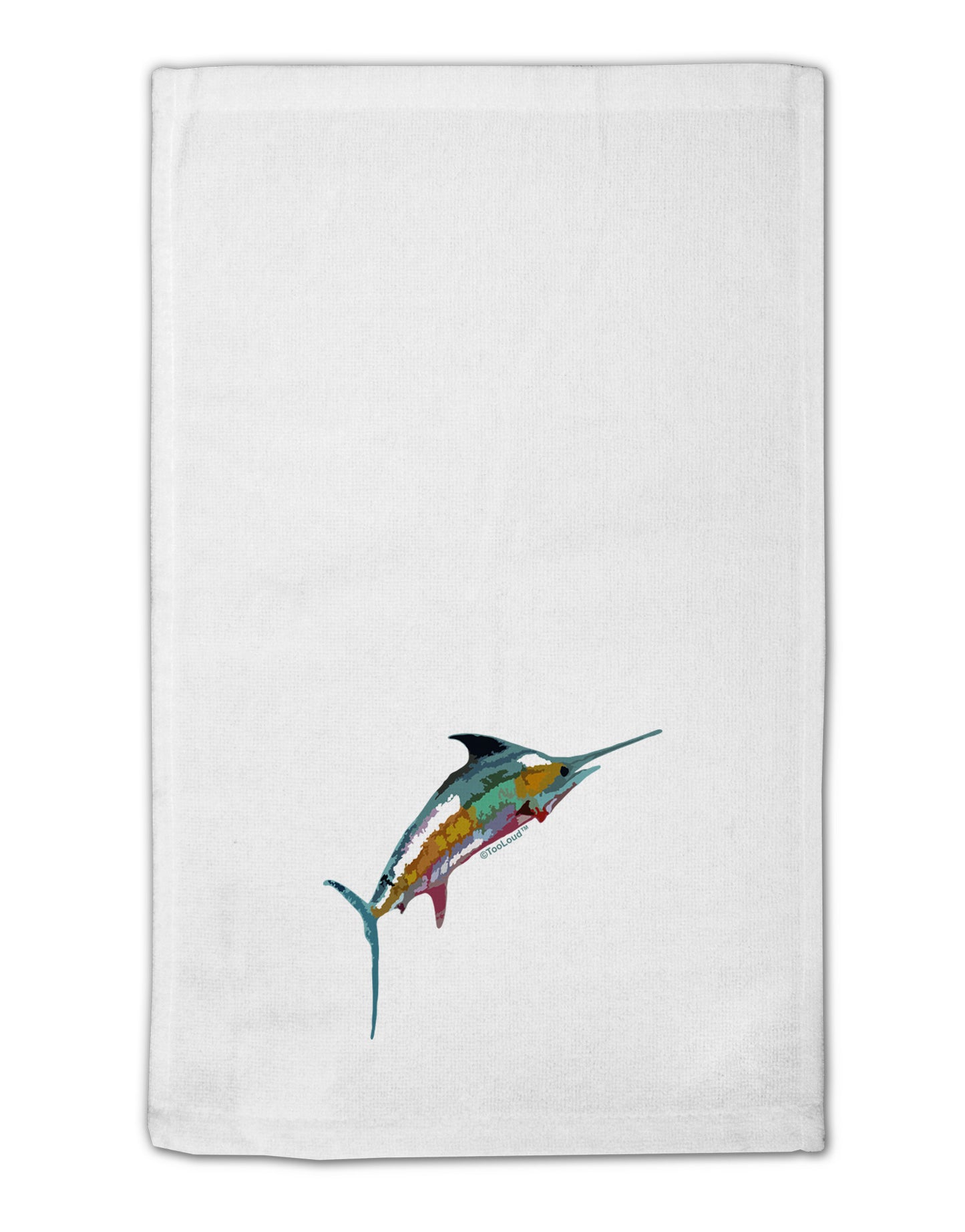Colorful Vector Swordfish 11"x18" Dish Fingertip Towel-Fingertip Towel-TooLoud-White-Davson Sales