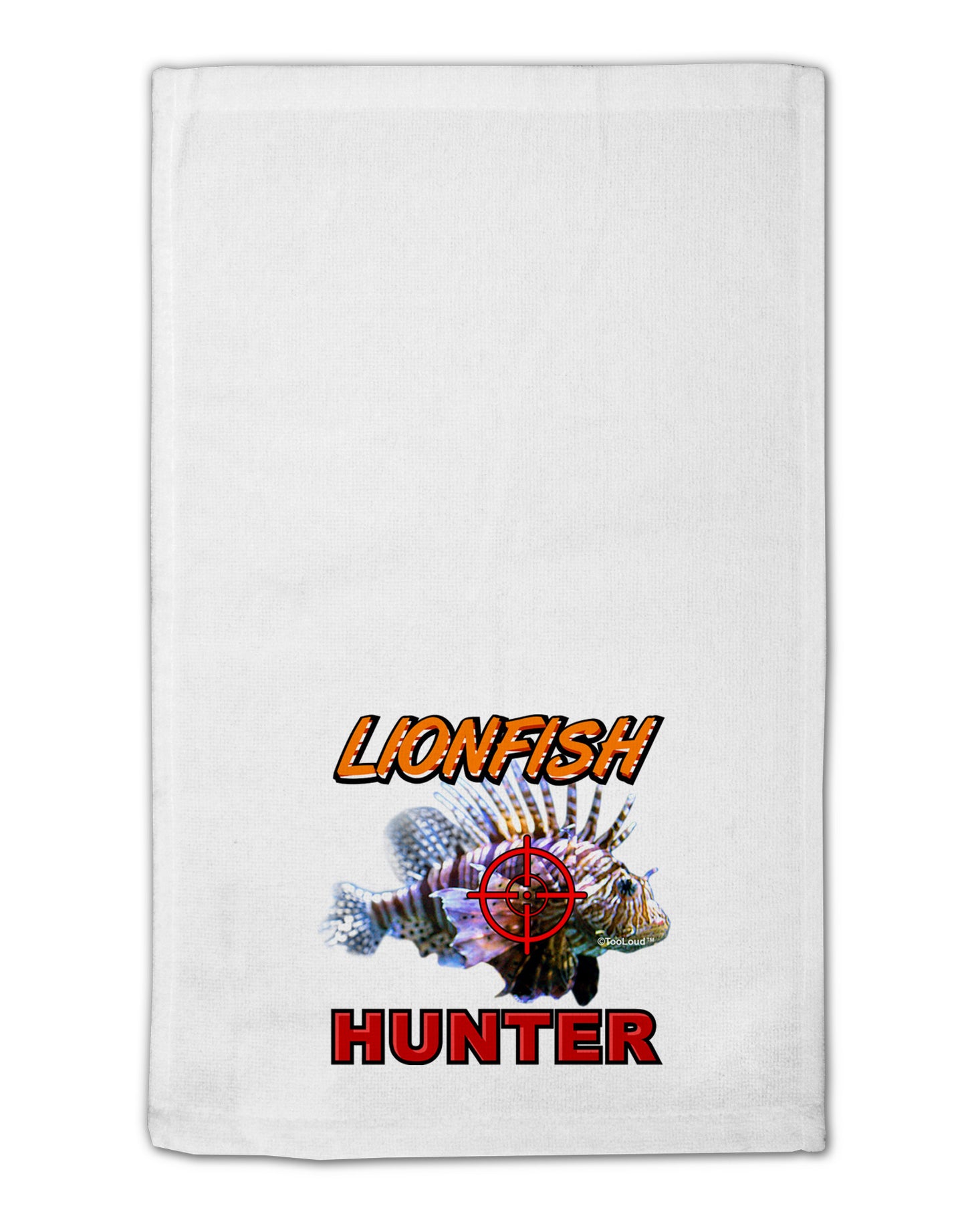 Lionfish Hunter 11"x18" Dish Fingertip Towel-Fingertip Towel-TooLoud-White-Davson Sales