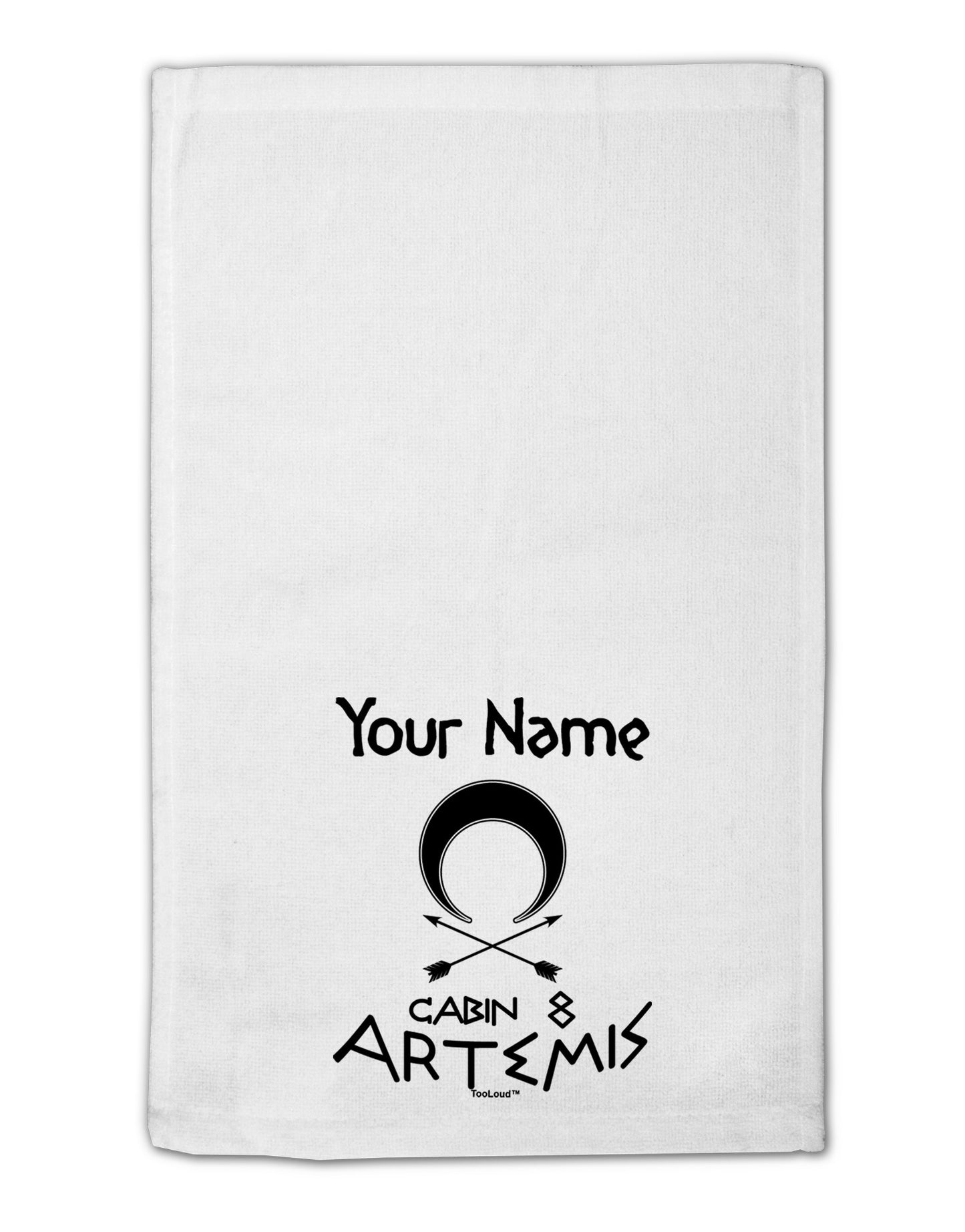 Personalized Cabin 8 Artemis 11"x18" Dish Fingertip Towel by TooLoud-Fingertip Towel-TooLoud-White-Davson Sales