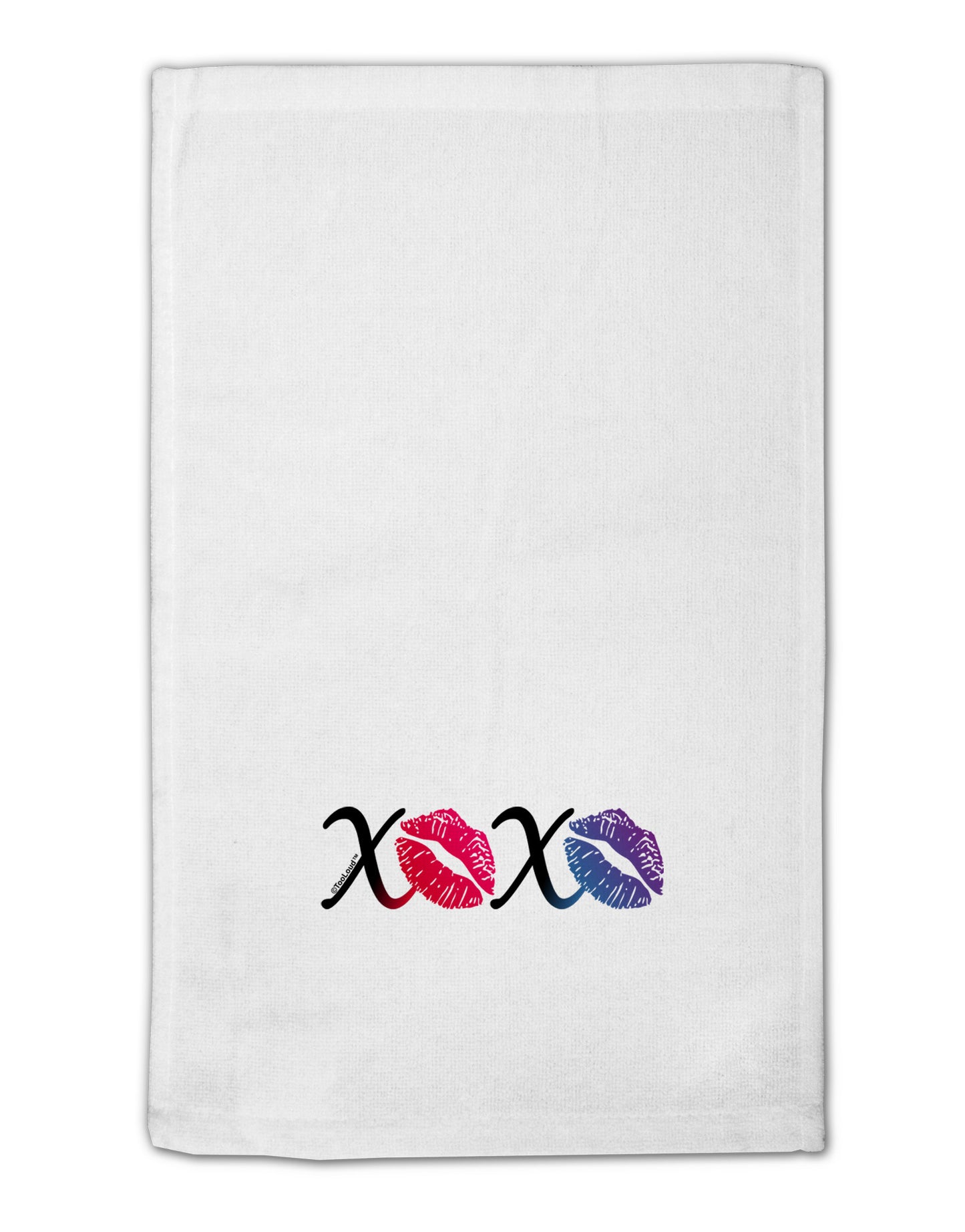 TooLoud XOXO Kisses 11"x18" Dish Fingertip Towel-Fingertip Towel-TooLoud-White-Davson Sales