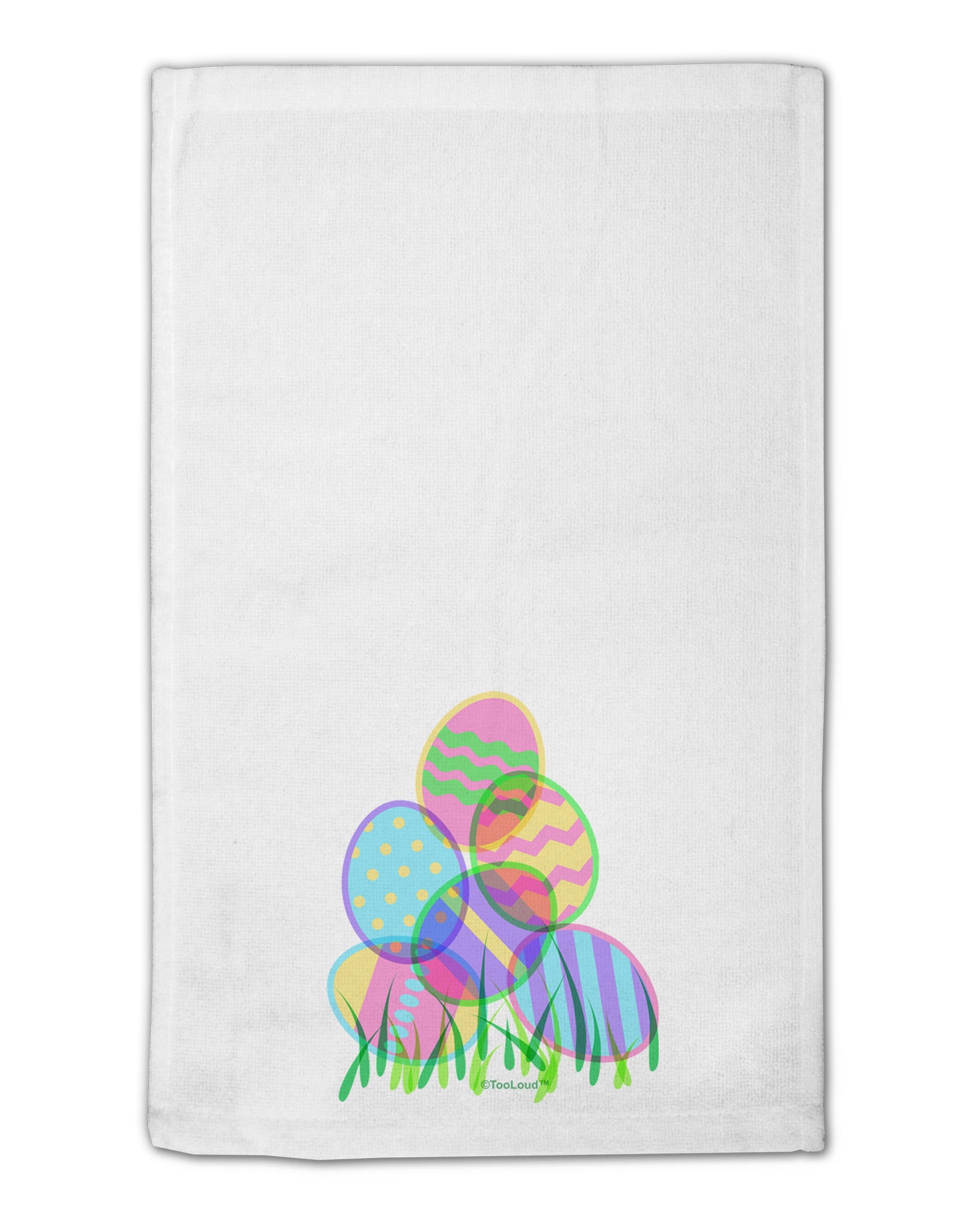 Gel Look Easter Eggs 11"x18" Dish Fingertip Towel-Fingertip Towel-TooLoud-White-Davson Sales