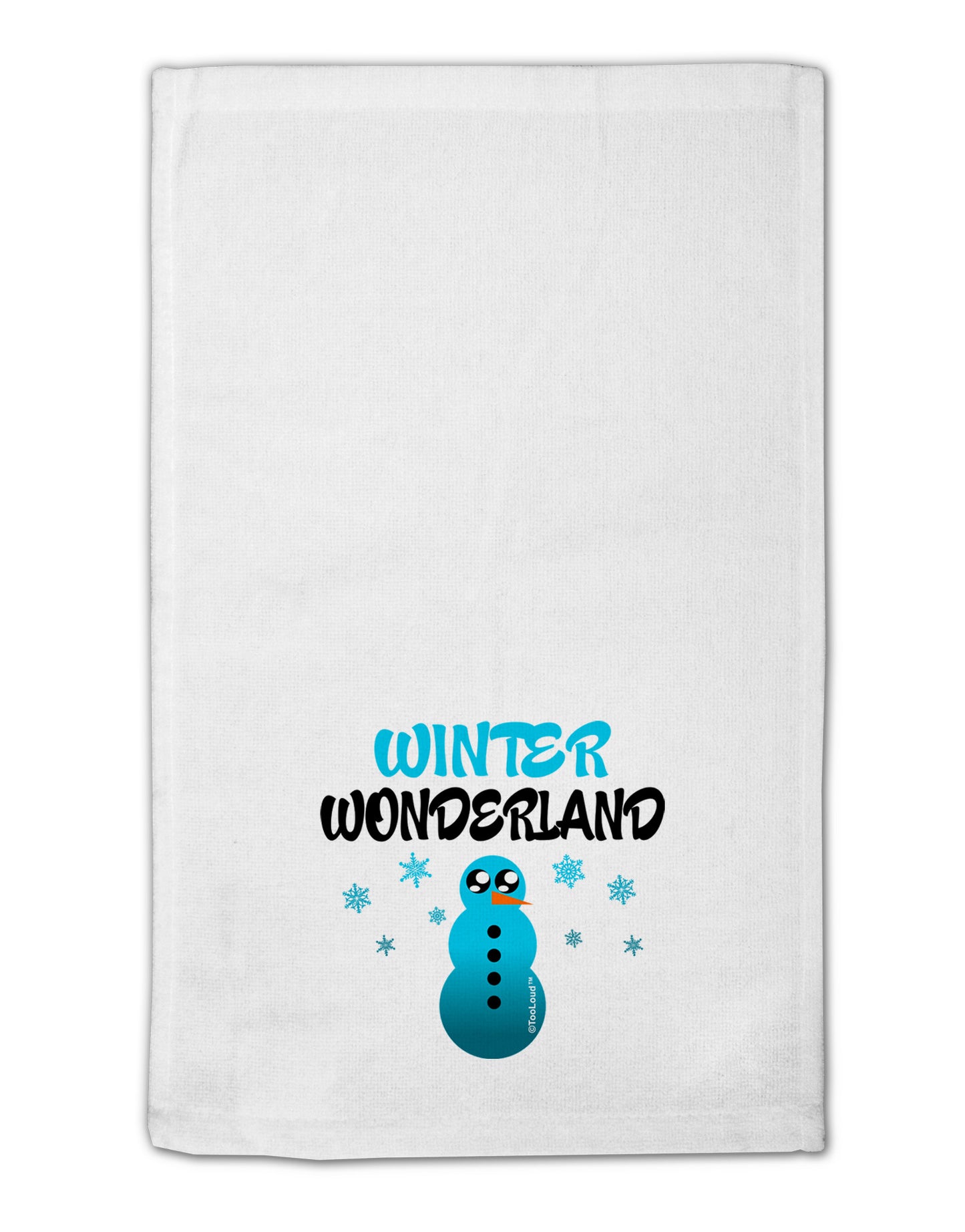 Winter Wonderland Snowman 11"x18" Dish Fingertip Towel-Fingertip Towel-TooLoud-White-Davson Sales