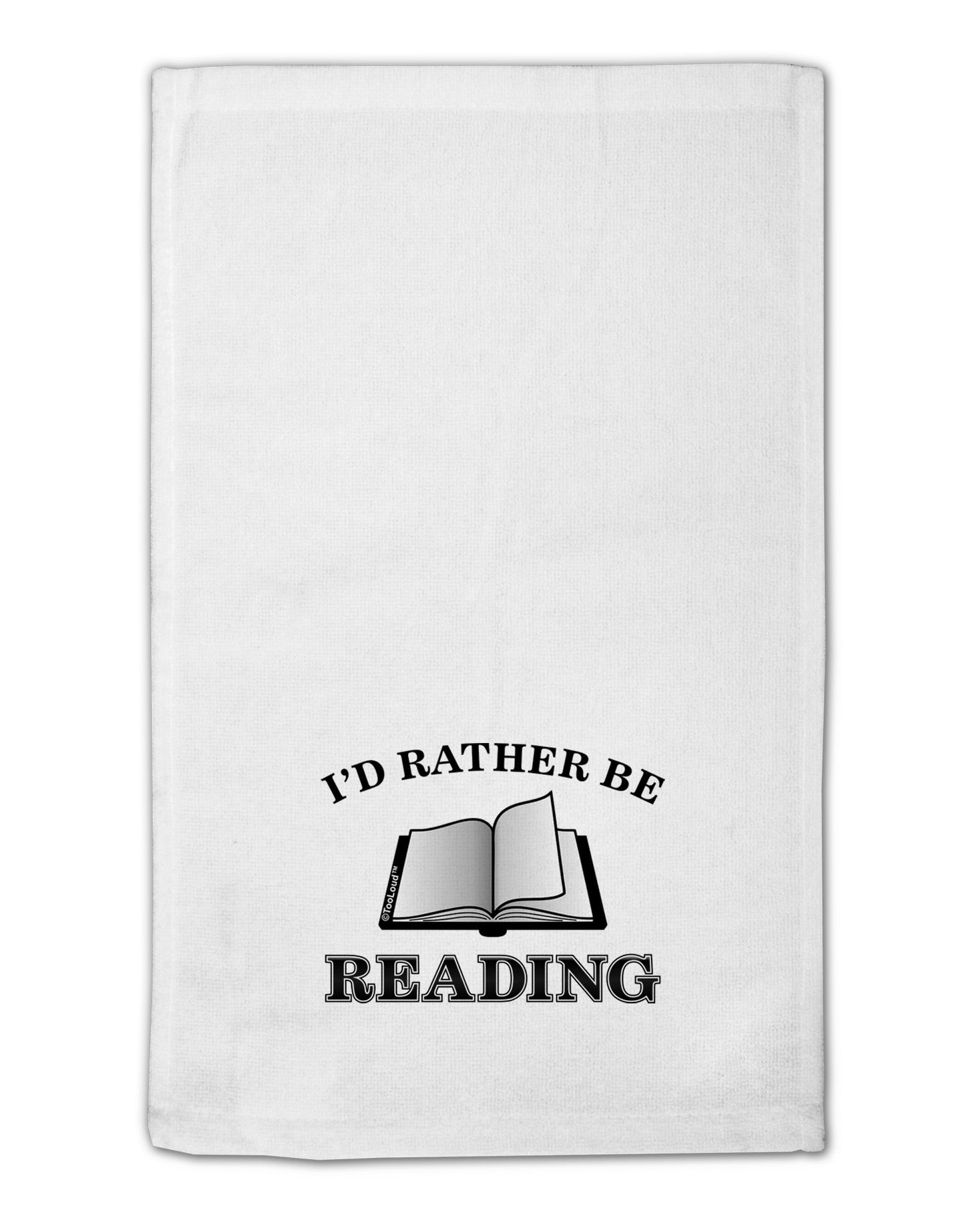 I'd Rather Be Reading 11"x18" Dish Fingertip Towel-Fingertip Towel-TooLoud-White-Davson Sales