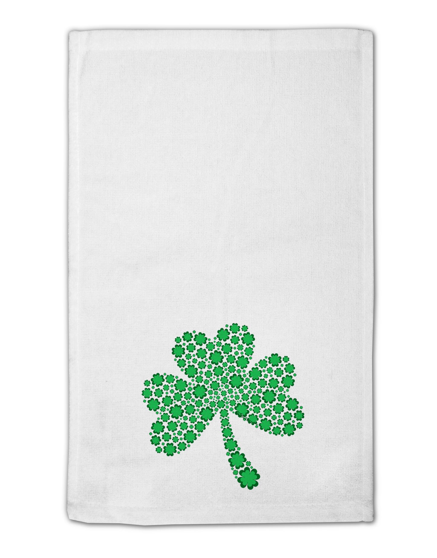 St. Patrick's Day Shamrock Design - Shamrocks 11"x18" Dish Fingertip Towel by TooLoud-Fingertip Towel-TooLoud-White-Davson Sales
