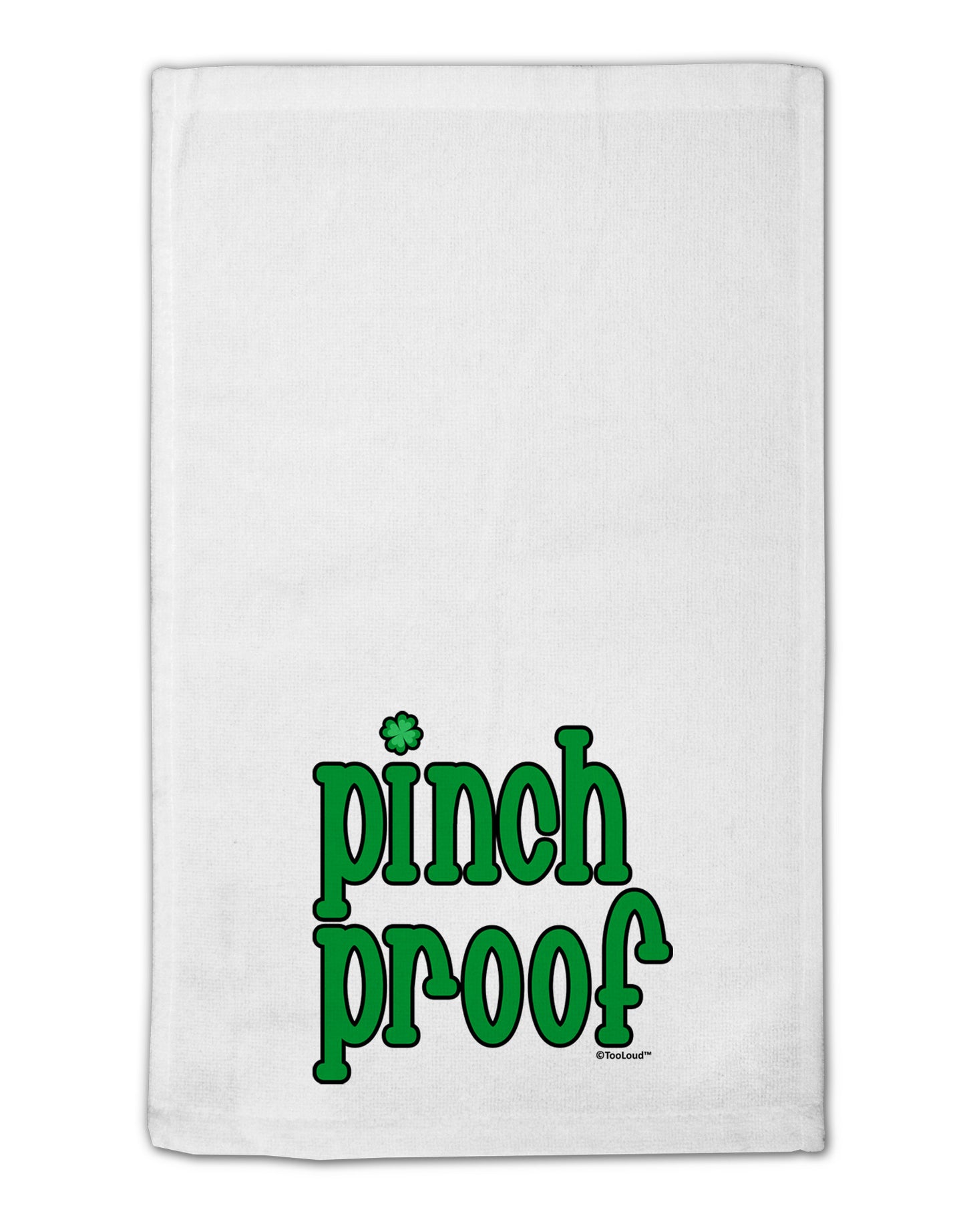 Pinch Proof - St. Patrick's Day 11"x18" Dish Fingertip Towel by TooLoud-Fingertip Towel-TooLoud-White-Davson Sales