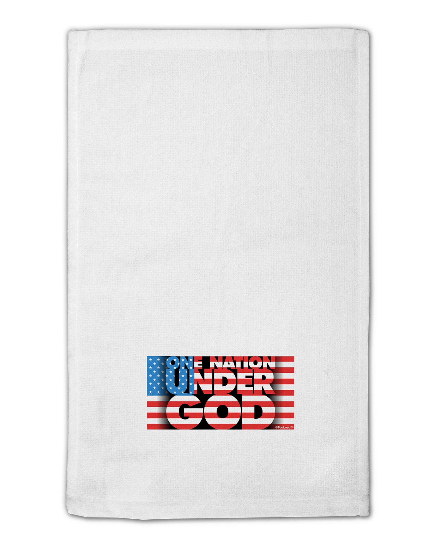 One Nation Under God 11"x18" Dish Fingertip Towel-Fingertip Towel-TooLoud-White-Davson Sales