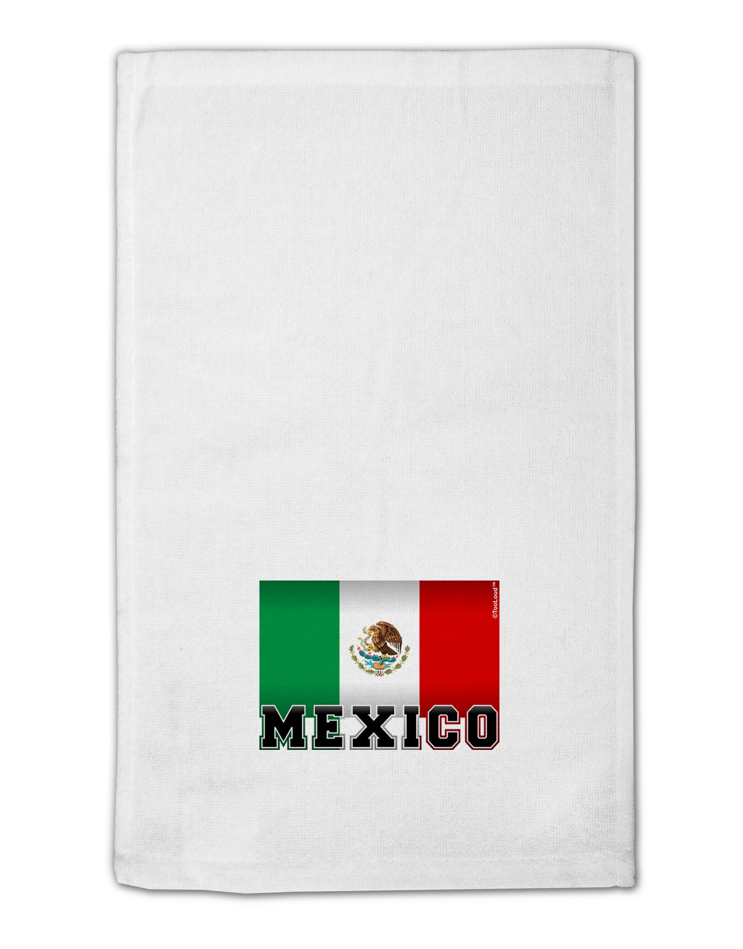 Mexico Flag 11"x18" Dish Fingertip Towel-Fingertip Towel-TooLoud-White-Davson Sales