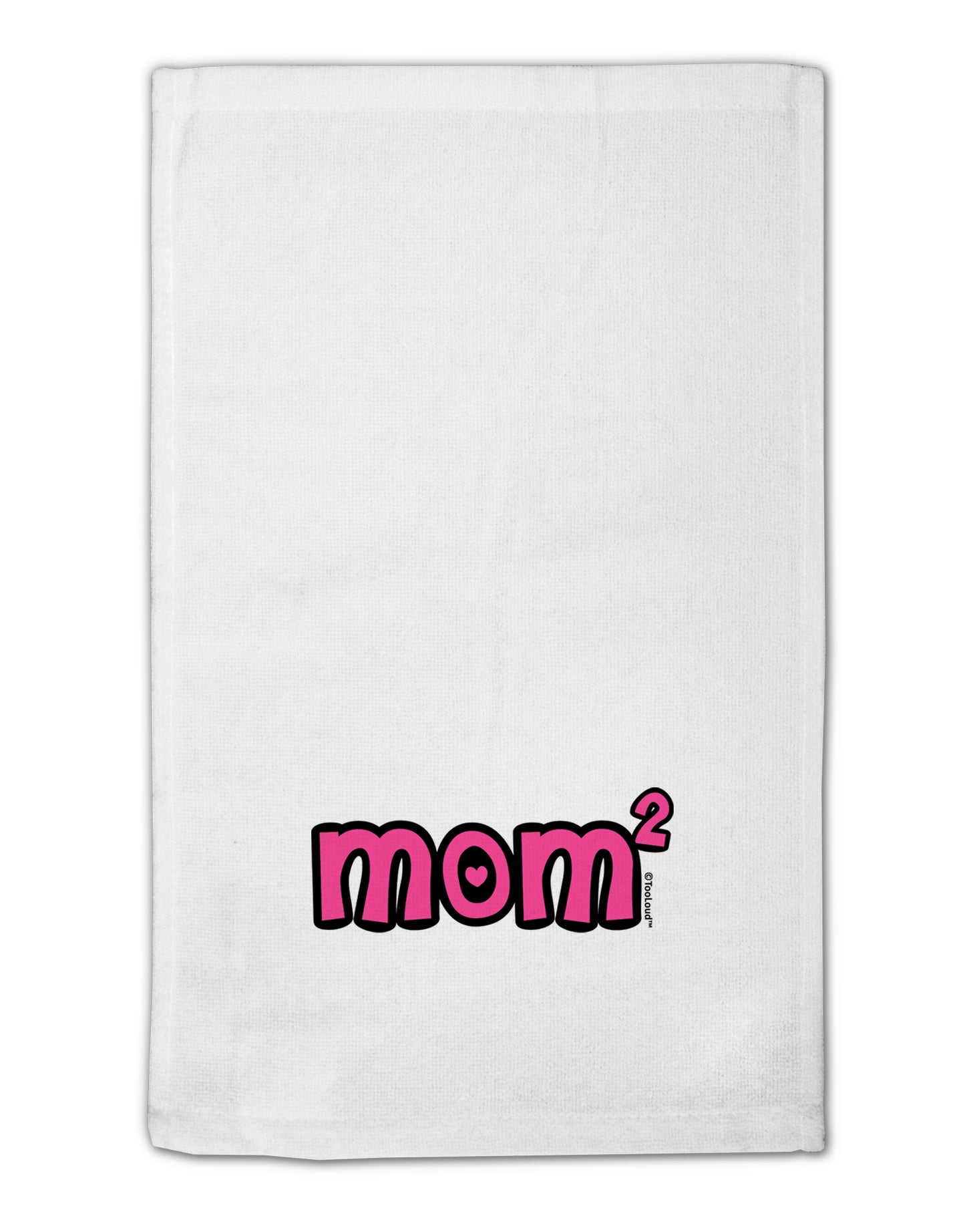 Mom Squared - Cute Mom of Two Design 11"x18" Dish Fingertip Towel by TooLoud-Fingertip Towel-TooLoud-White-Davson Sales