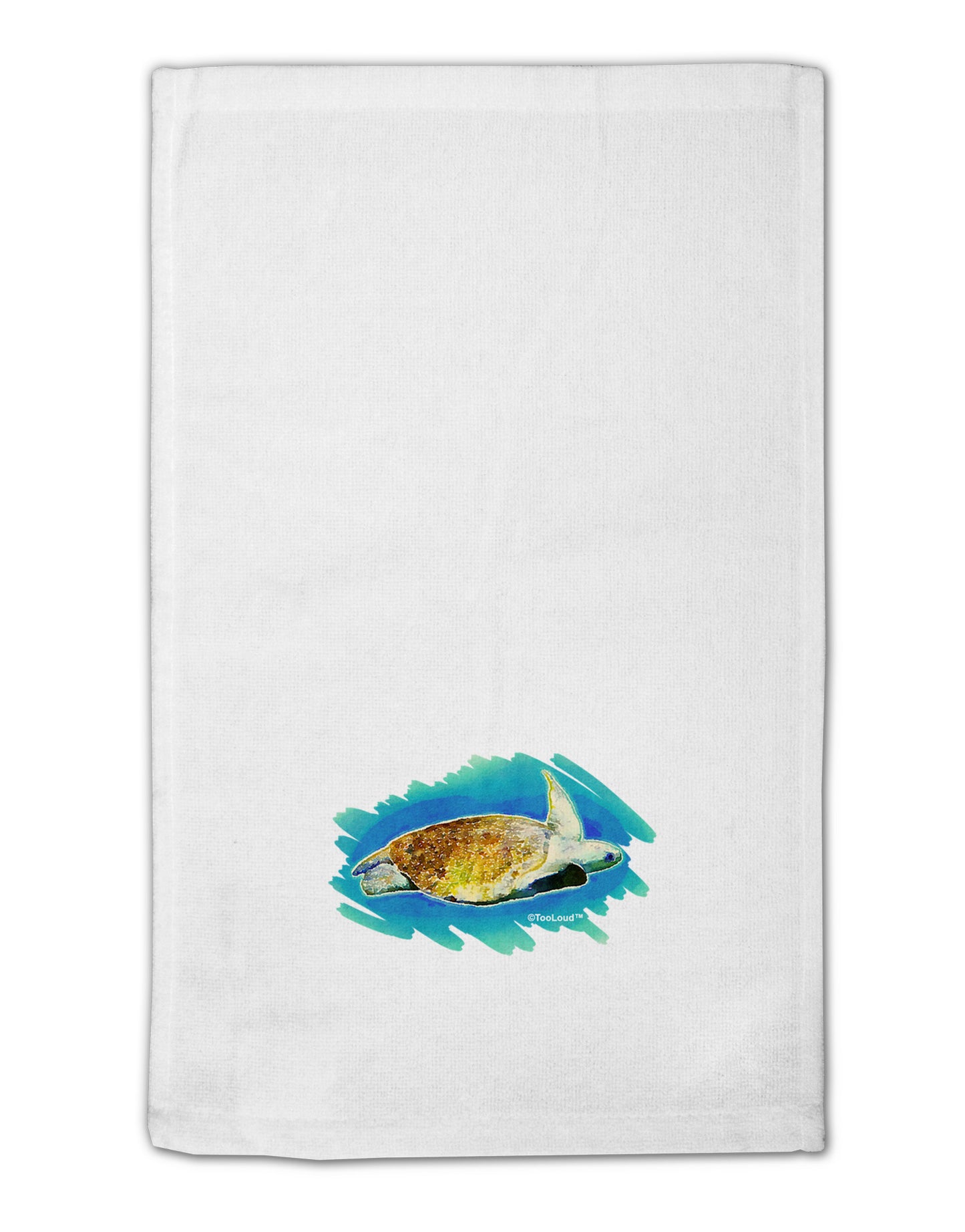 Turtle Watercolor 11"x18" Dish Fingertip Towel-Fingertip Towel-TooLoud-White-Davson Sales