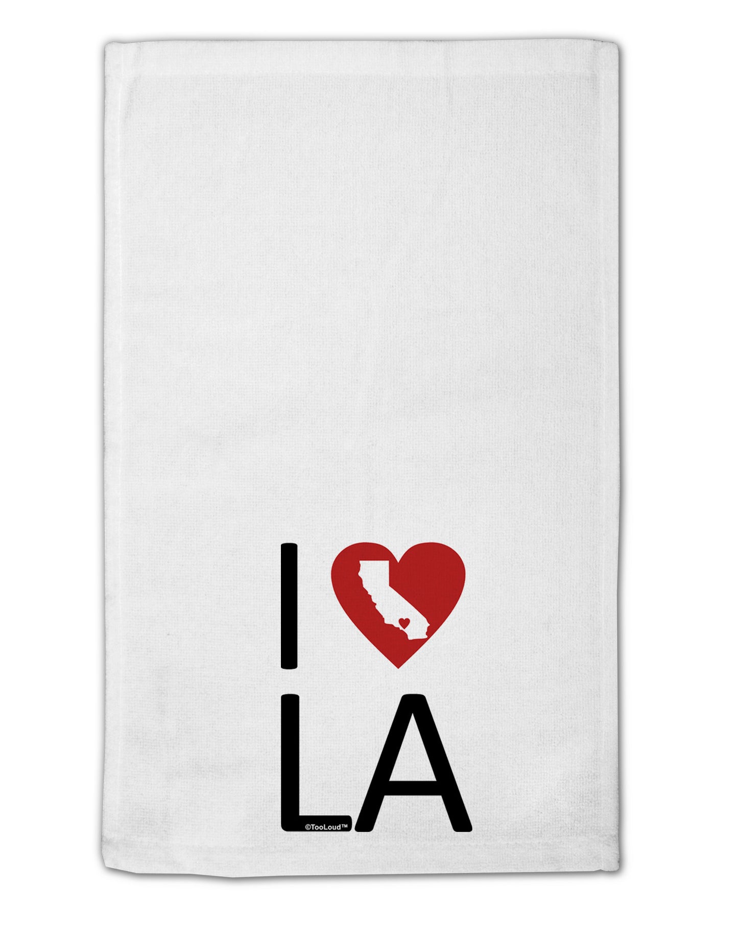 I Heart Los Angeles 11"x18" Dish Fingertip Towel-Fingertip Towel-TooLoud-White-Davson Sales