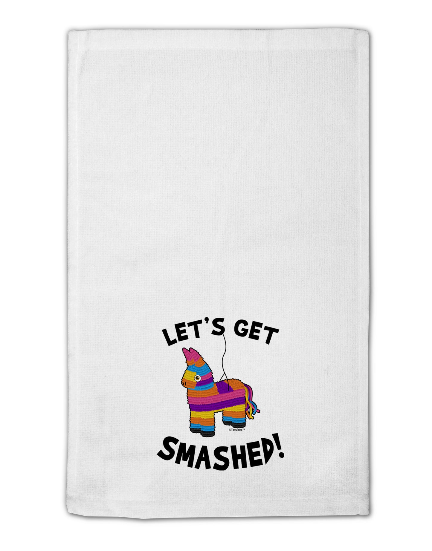 Let's Get Smashed Pinata 11"x18" Dish Fingertip Towel-Fingertip Towel-TooLoud-White-Davson Sales