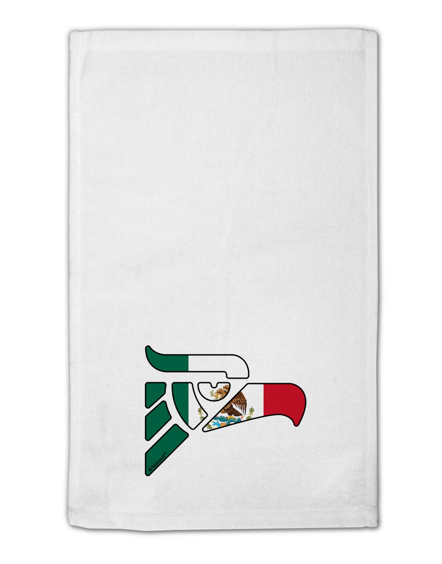 Hecho en Mexico Eagle Symbol - Mexican Flag 11"x18" Dish Fingertip Towel by TooLoud-Fingertip Towel-TooLoud-White-Davson Sales