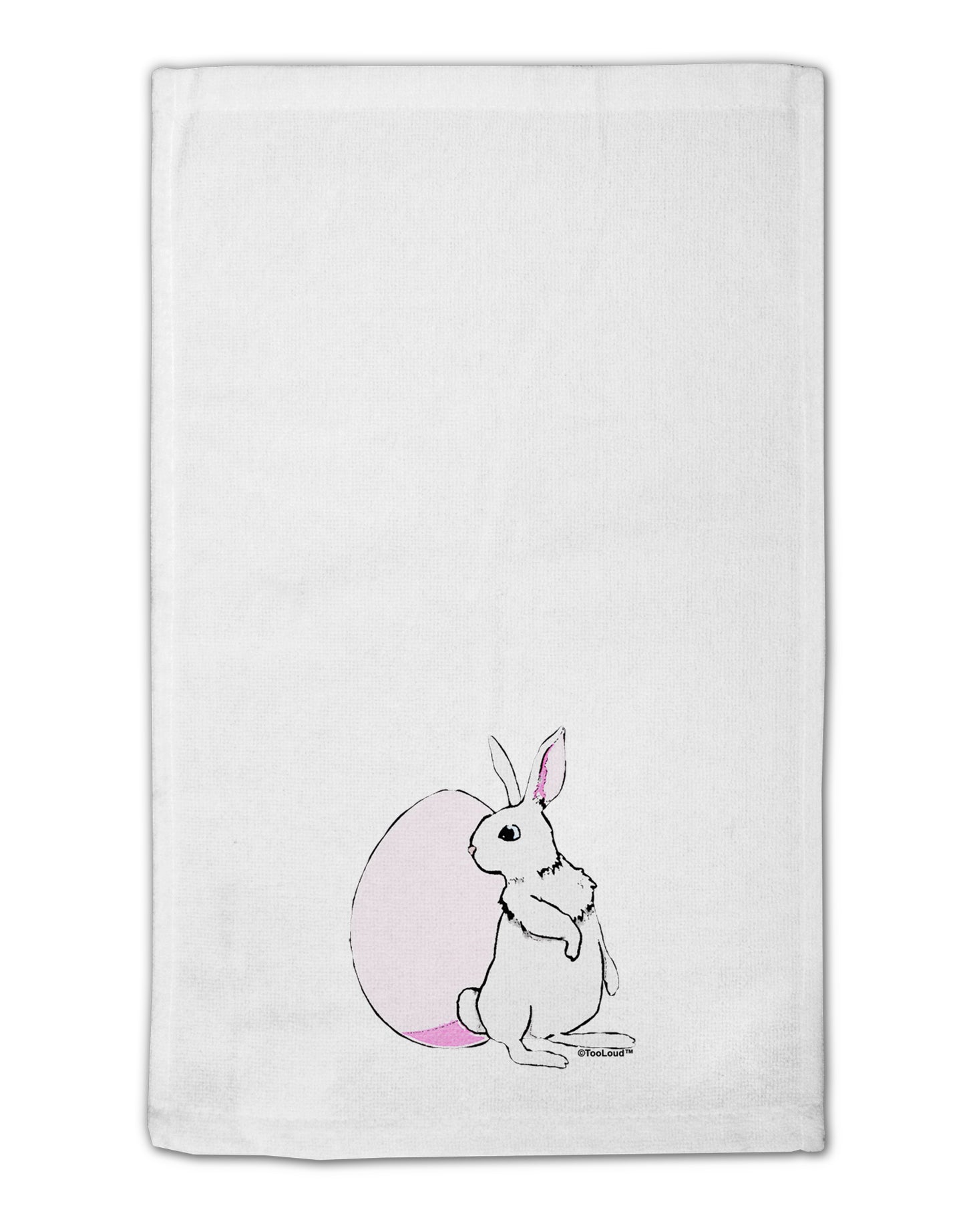 Easter Bunny and Egg Design 11"x18" Dish Fingertip Towel by TooLoud-Fingertip Towel-TooLoud-White-Davson Sales