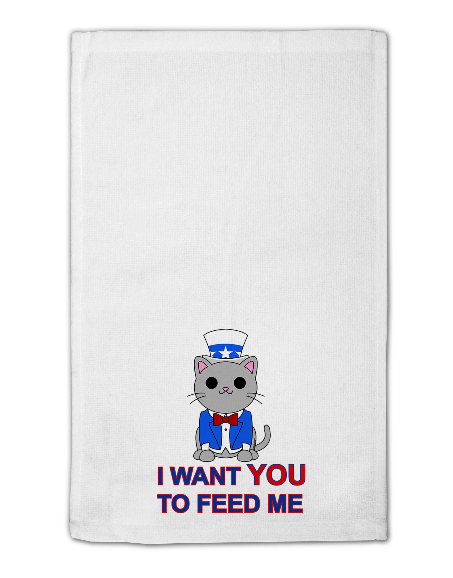 Patriotic Cat I Want You 11"x18" Dish Fingertip Towel by TooLoud-Fingertip Towel-TooLoud-White-Davson Sales