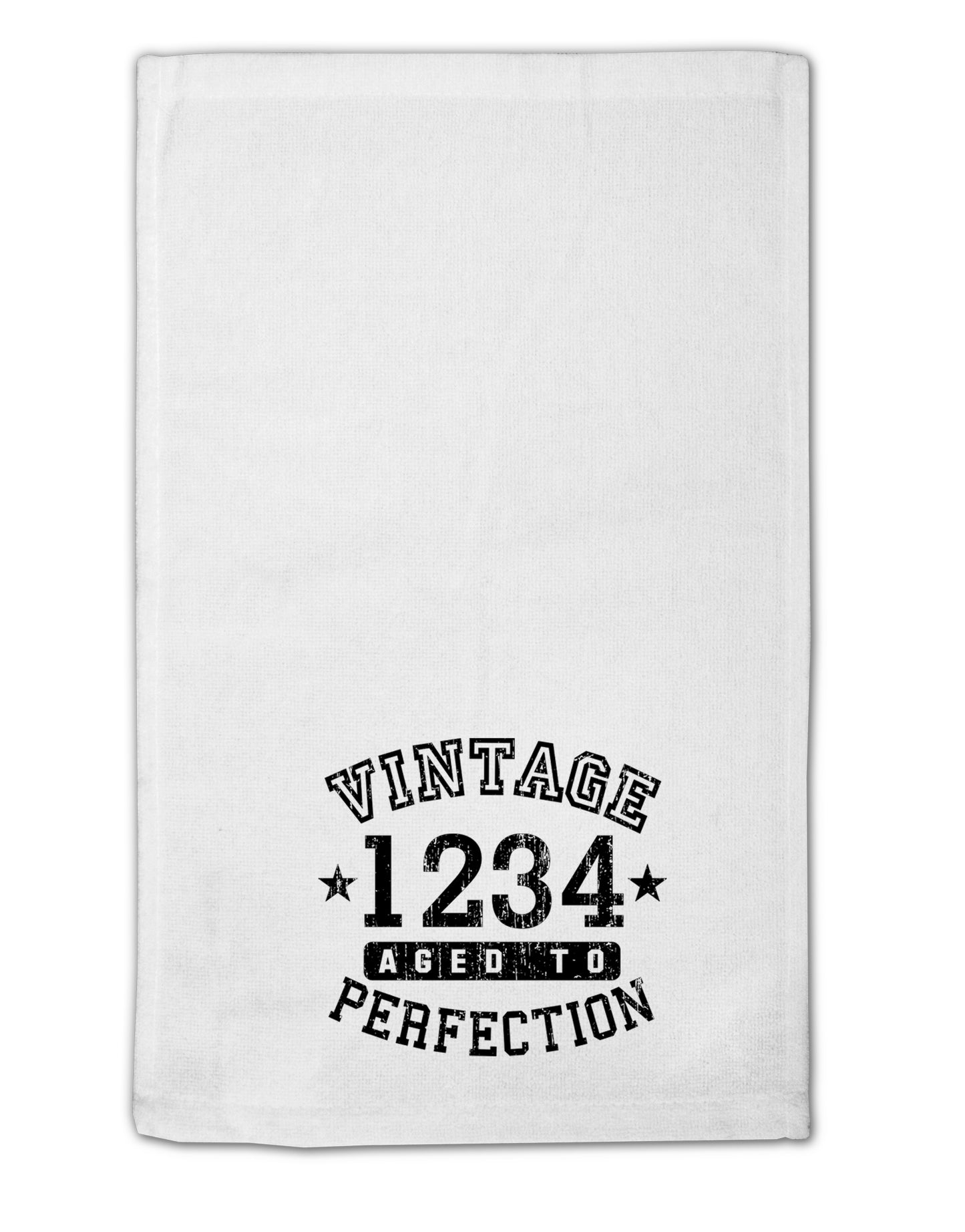 Personalized Vintage Birth Year Distressed 11"x18" Dish Fingertip Towel by TooLoud-TooLoud-White-Davson Sales