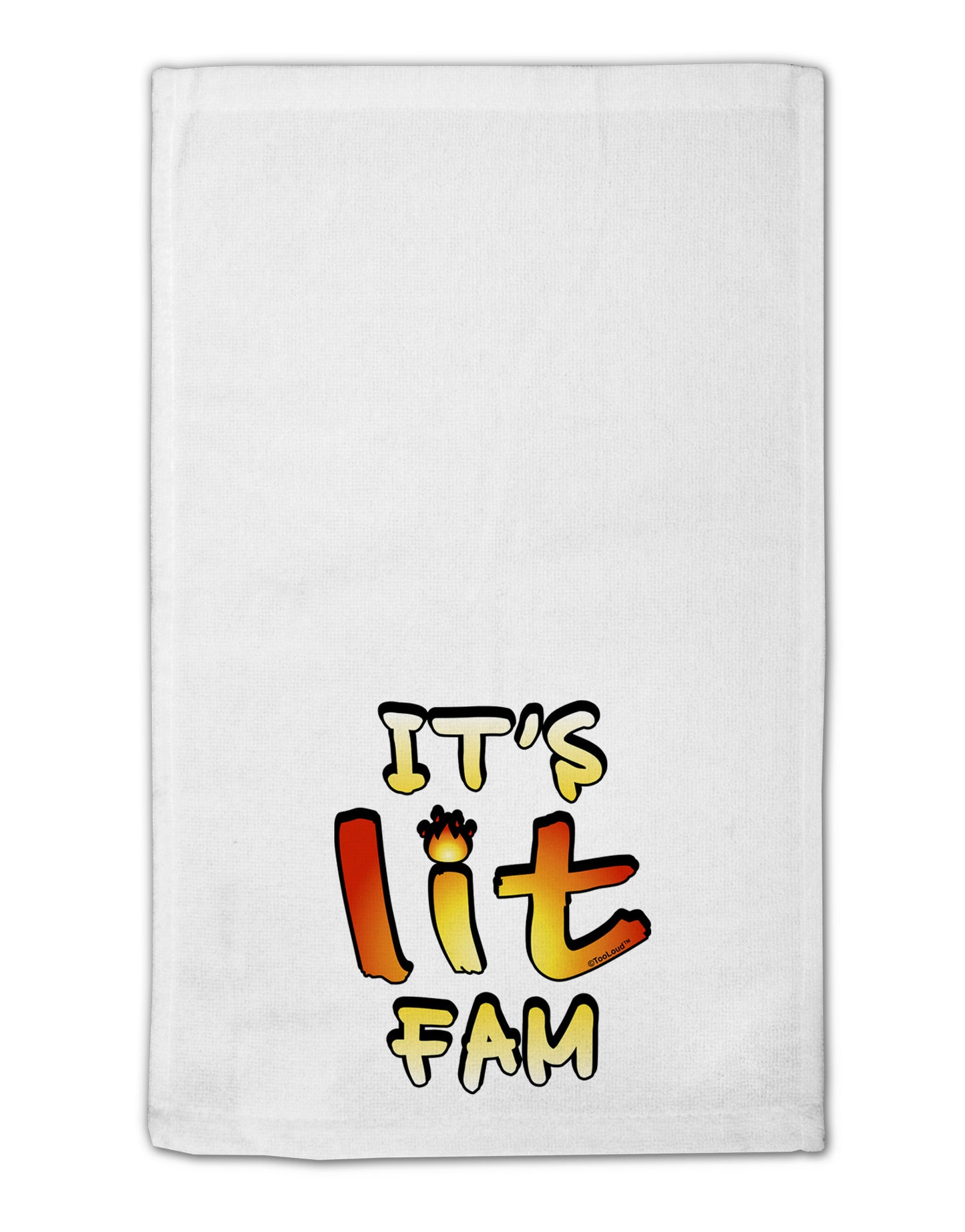 It's Lit Fam 11"x18" Dish Fingertip Towel-Fingertip Towel-TooLoud-White-Davson Sales