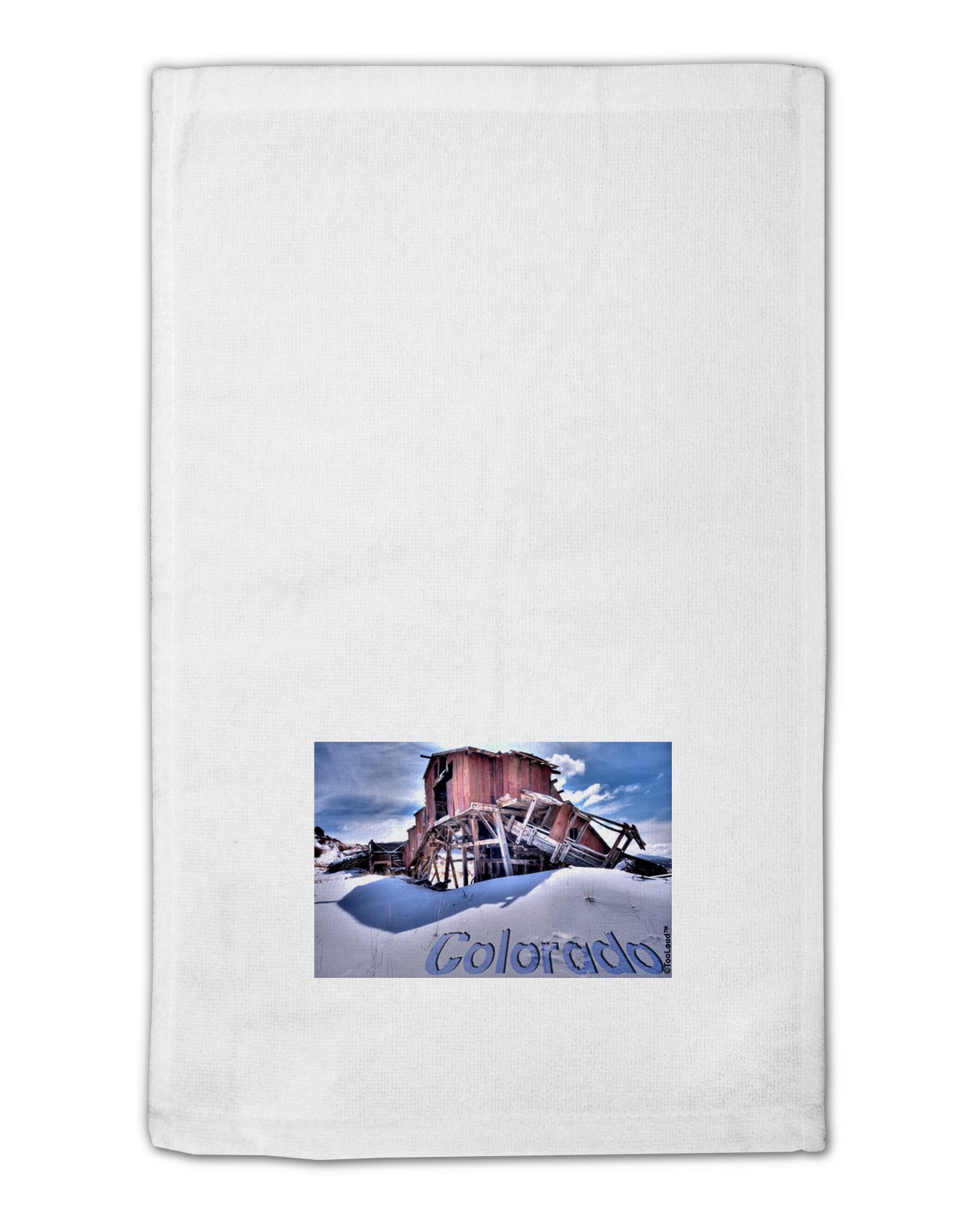 Victor Mines Colorado Text 11"x18" Dish Fingertip Towel-Fingertip Towel-TooLoud-White-Davson Sales