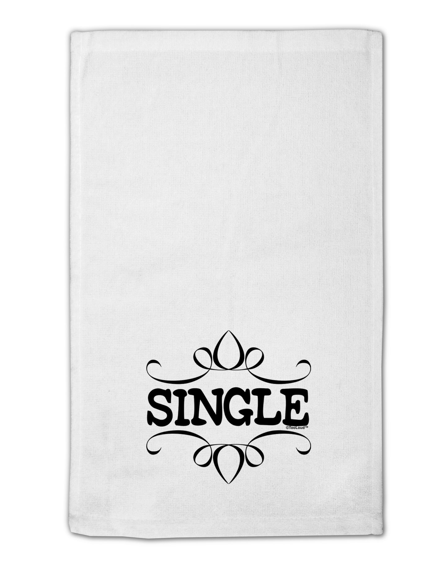 Single 11"x18" Dish Fingertip Towel by TooLoud-TooLoud-White-Davson Sales