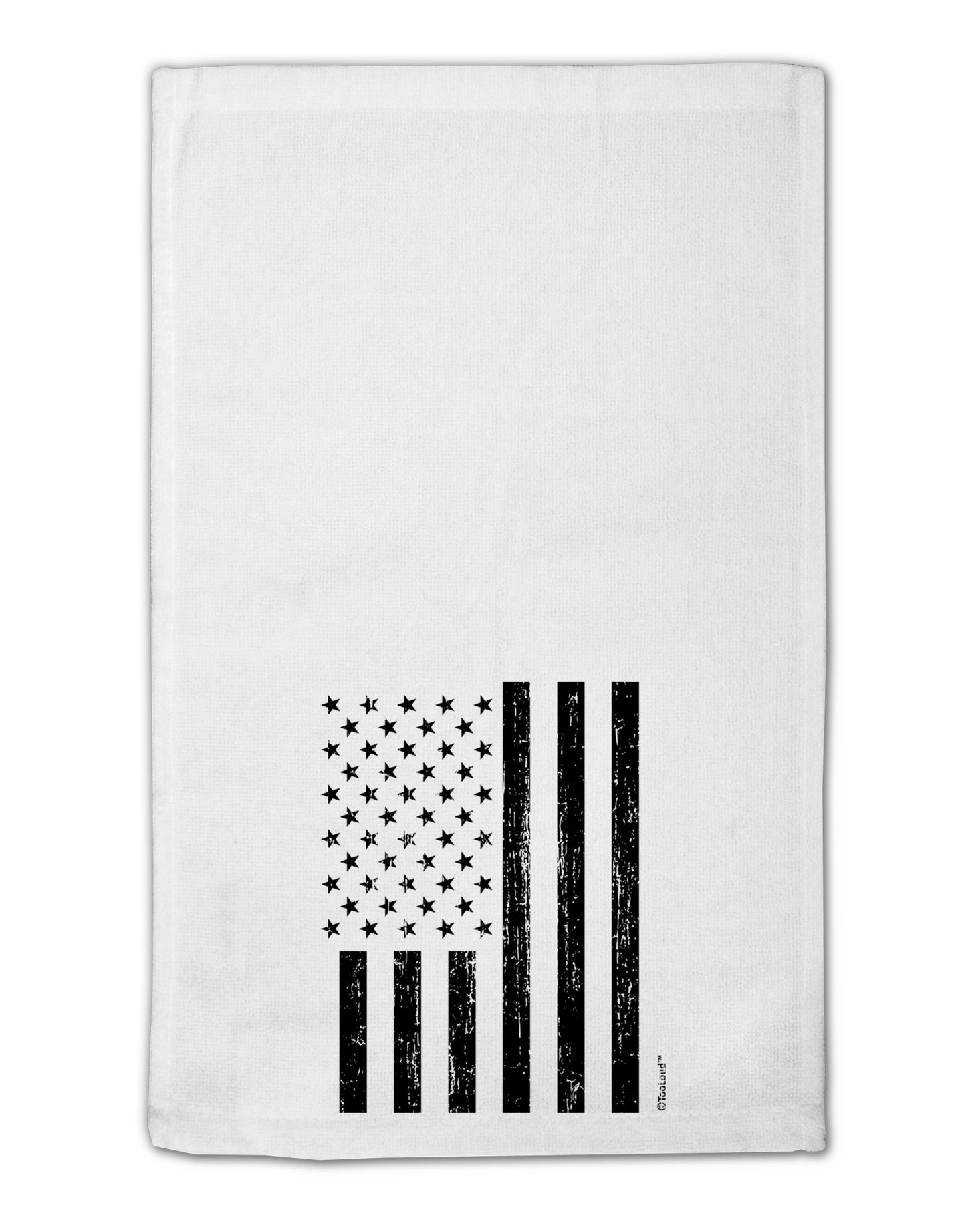 Stamp Style American Flag - Distressed 11"x18" Dish Fingertip Towel by TooLoud-Fingertip Towel-TooLoud-White-Davson Sales