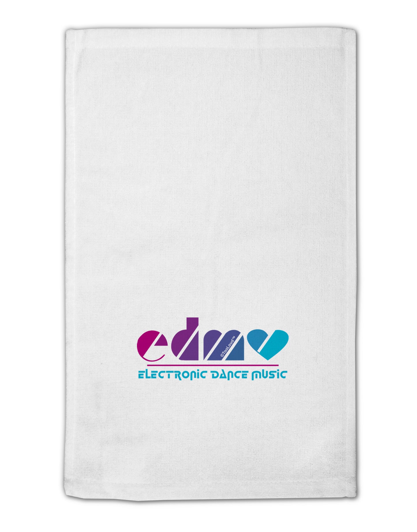 EDM Heart 11"x18" Dish Fingertip Towel-Fingertip Towel-TooLoud-White-Davson Sales