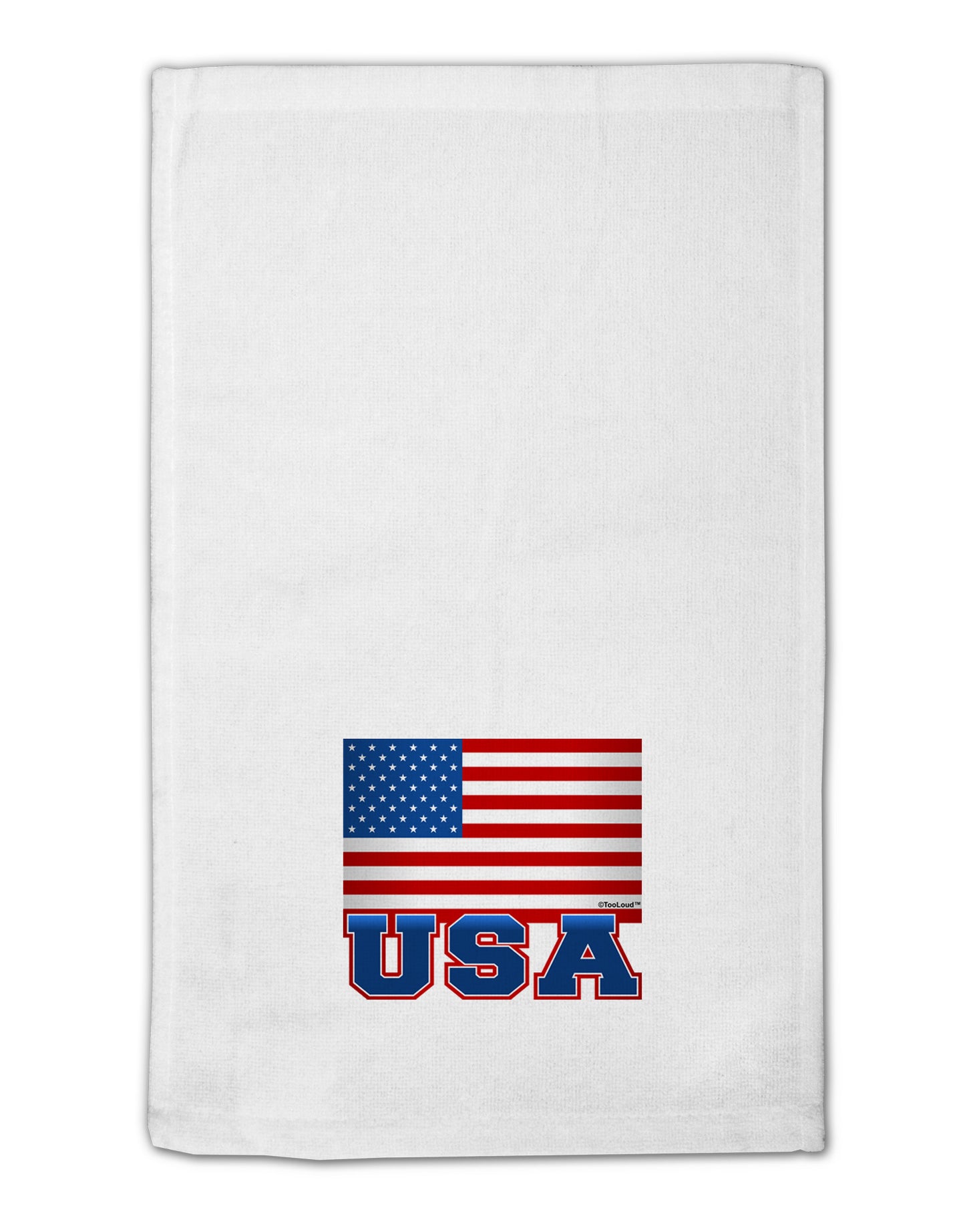 TooLoud USA Flag 11"x18" Dish Fingertip Towel-Fingertip Towel-TooLoud-White-Davson Sales