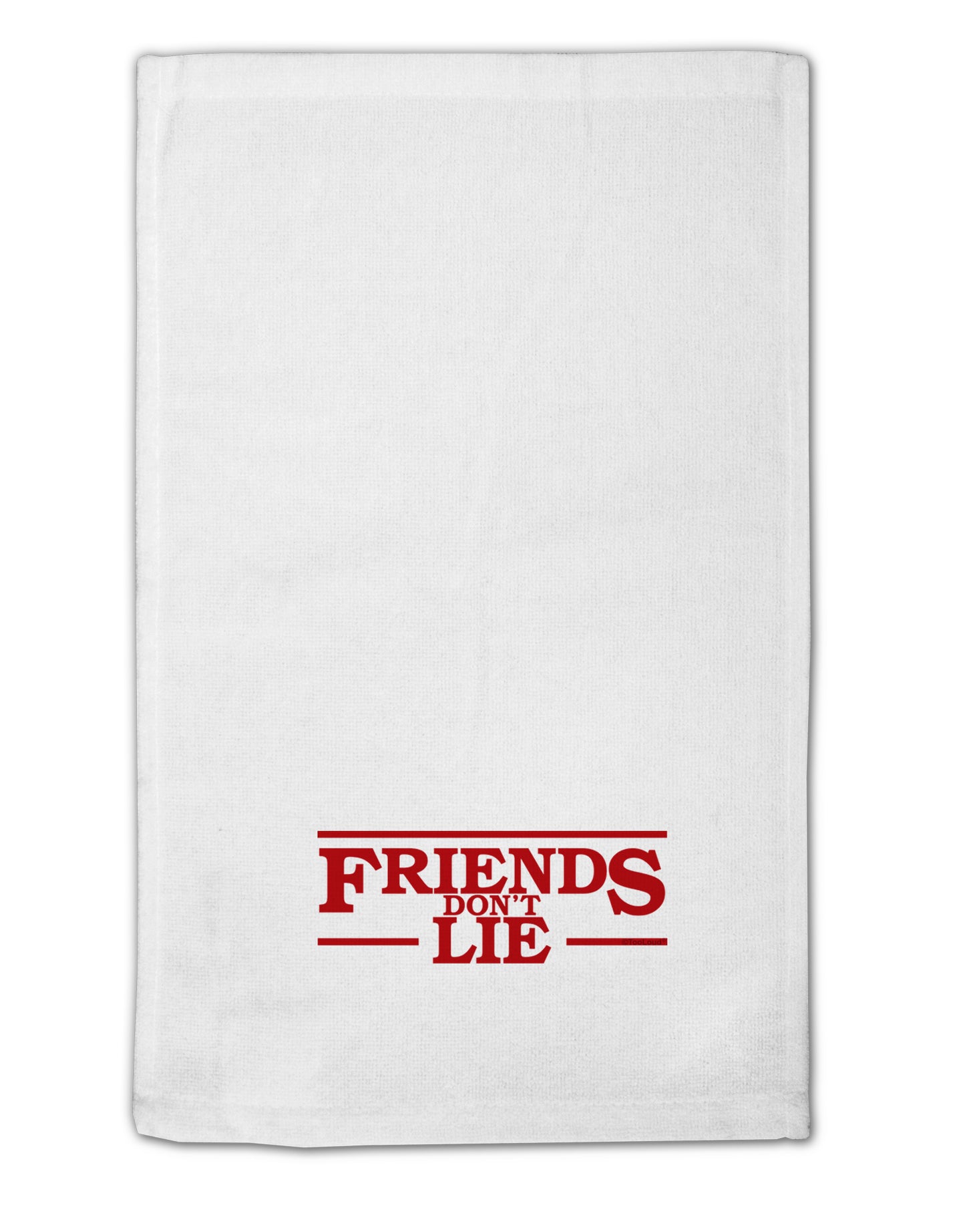 Friends Don't Lie 11"x18" Dish Fingertip Towel by TooLoud-Fingertip Towel-TooLoud-White-Davson Sales