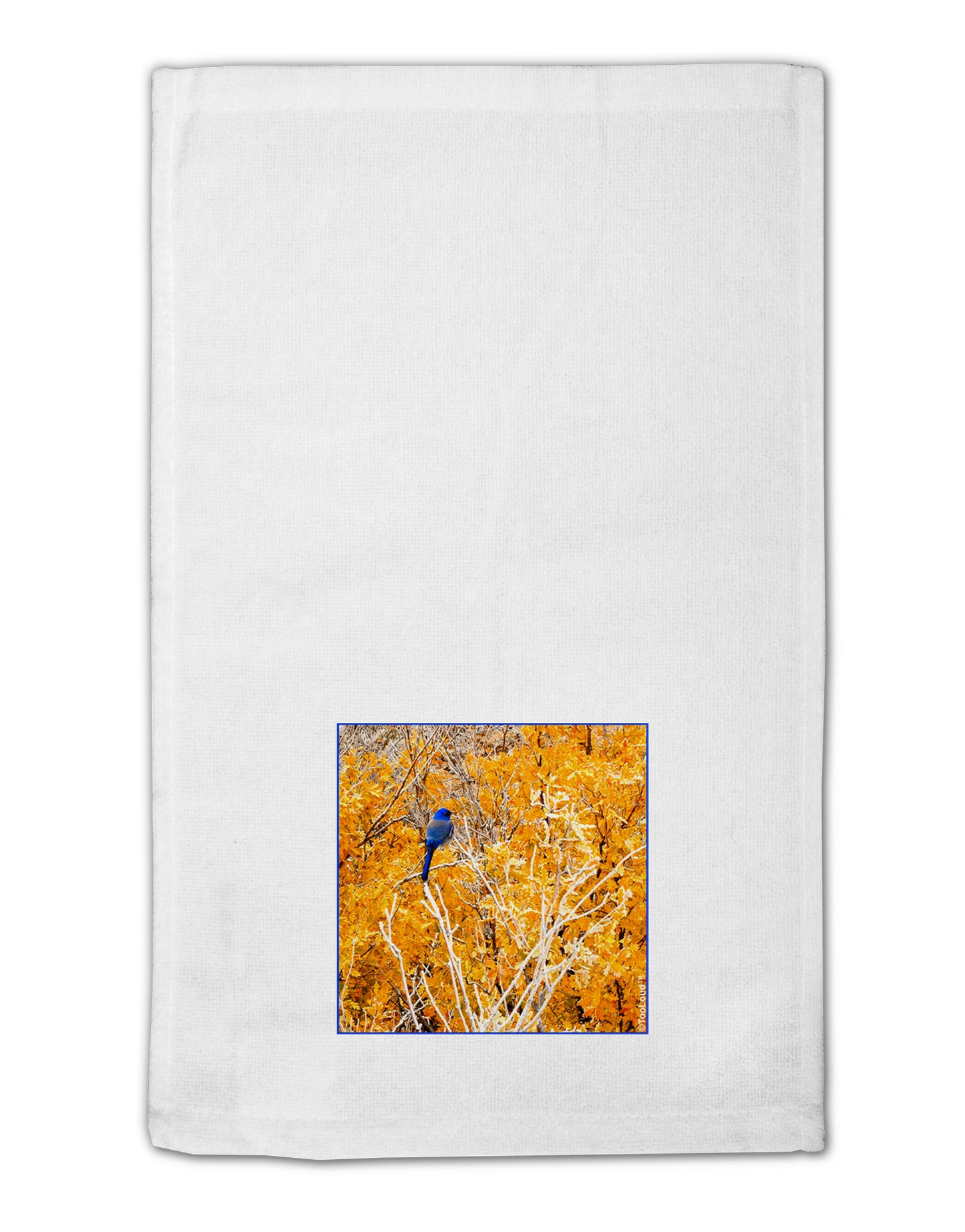 Blue Bird in Yellow 11"x18" Dish Fingertip Towel-Fingertip Towel-TooLoud-White-Davson Sales