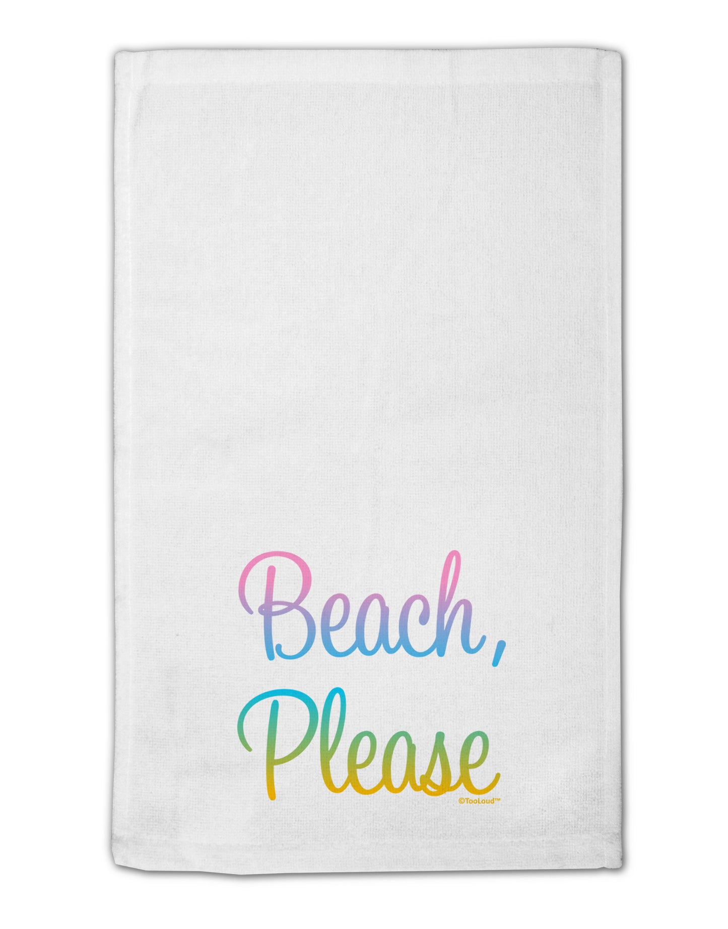 Beach Please - Summer Colors 11"x18" Dish Fingertip Towel-Fingertip Towel-TooLoud-White-Davson Sales