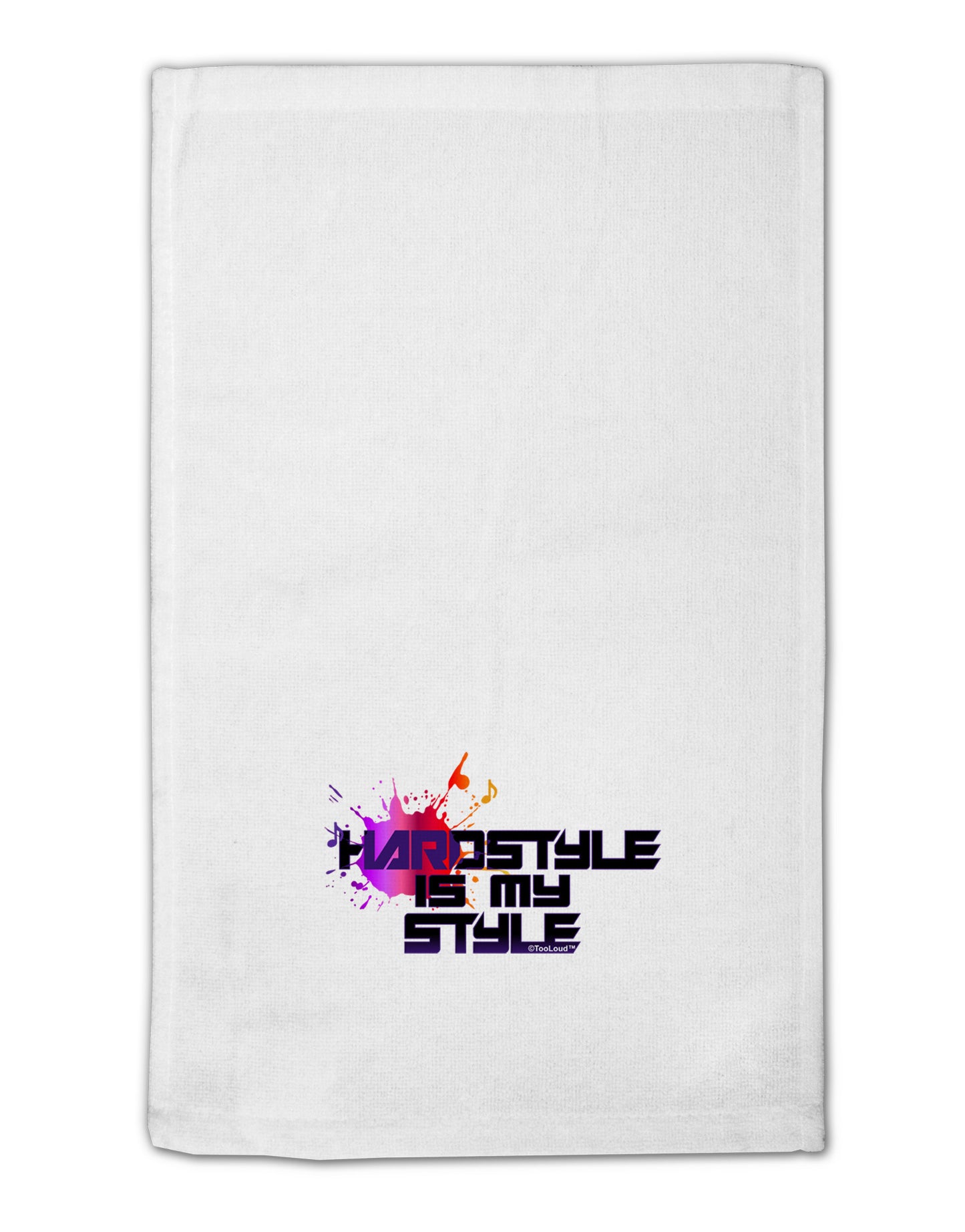 Hardstyle Is My Style 11"x18" Dish Fingertip Towel-Fingertip Towel-TooLoud-White-Davson Sales