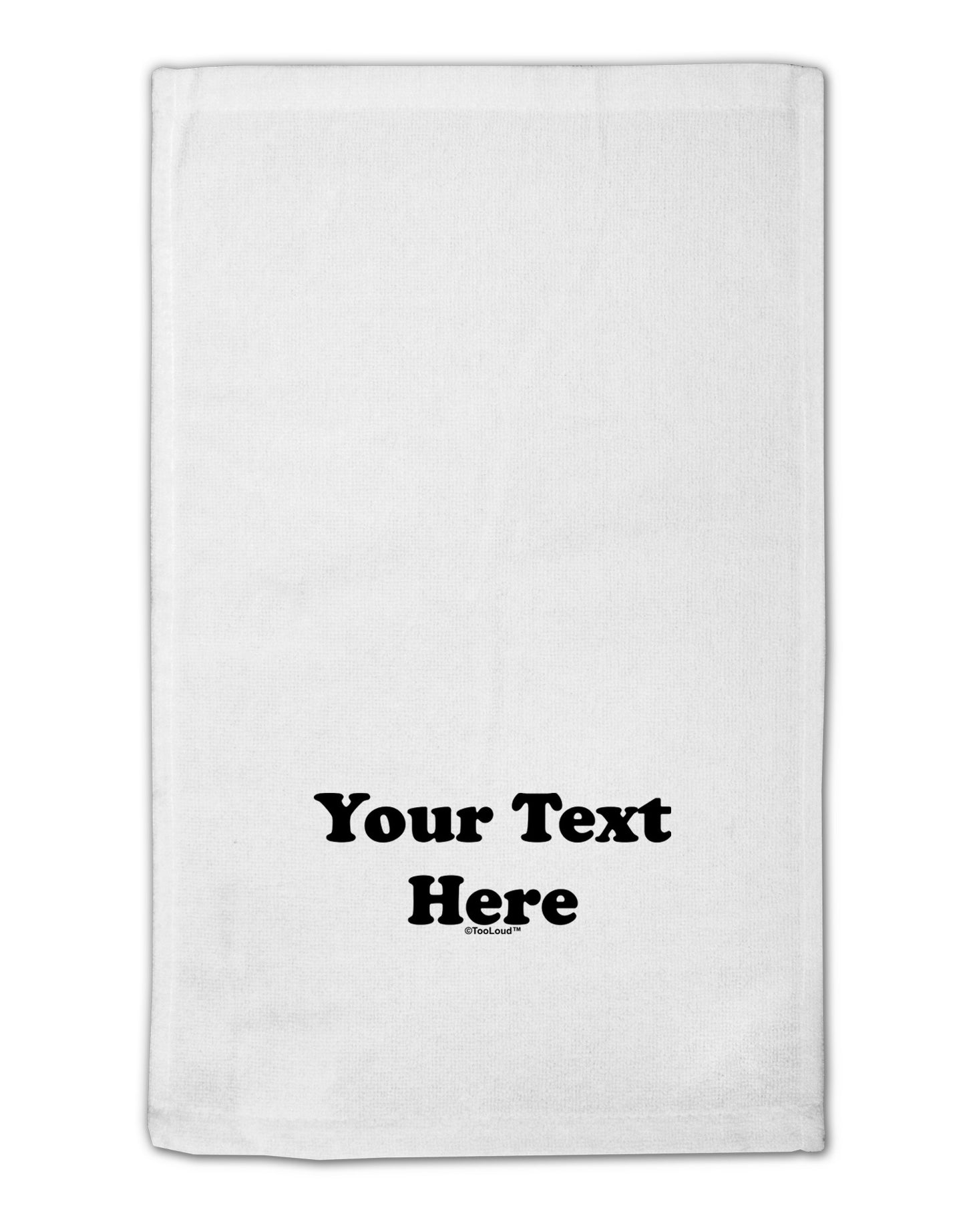 Enter Your Own Words Customized Text 11"x18" Dish Fingertip Towel-Fingertip Towel-TooLoud-White-Davson Sales