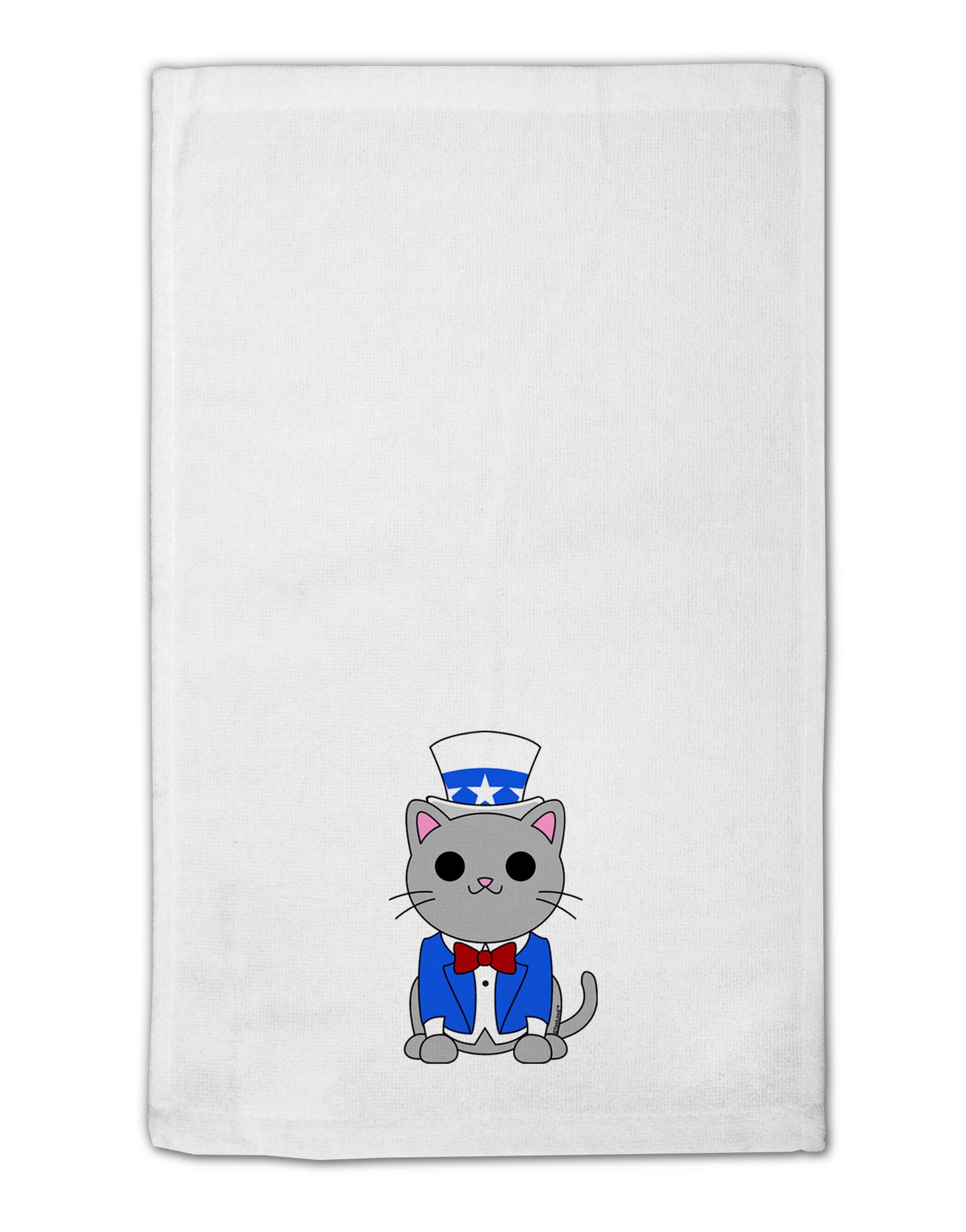Patriotic Cat 11"x18" Dish Fingertip Towel by TooLoud-Fingertip Towel-TooLoud-White-Davson Sales