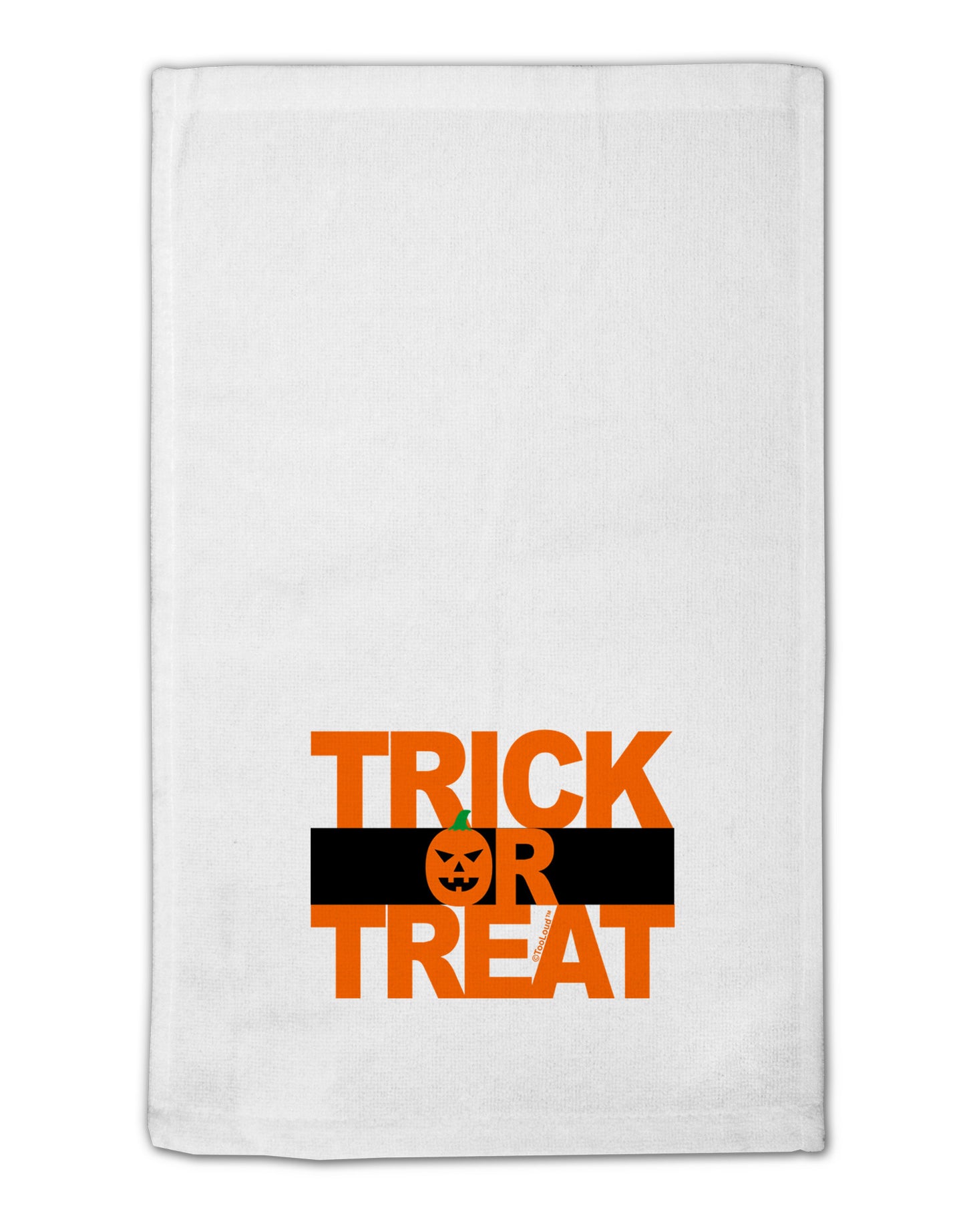 Trick or Treat Text 11"x18" Dish Fingertip Towel-Fingertip Towel-TooLoud-White-Davson Sales