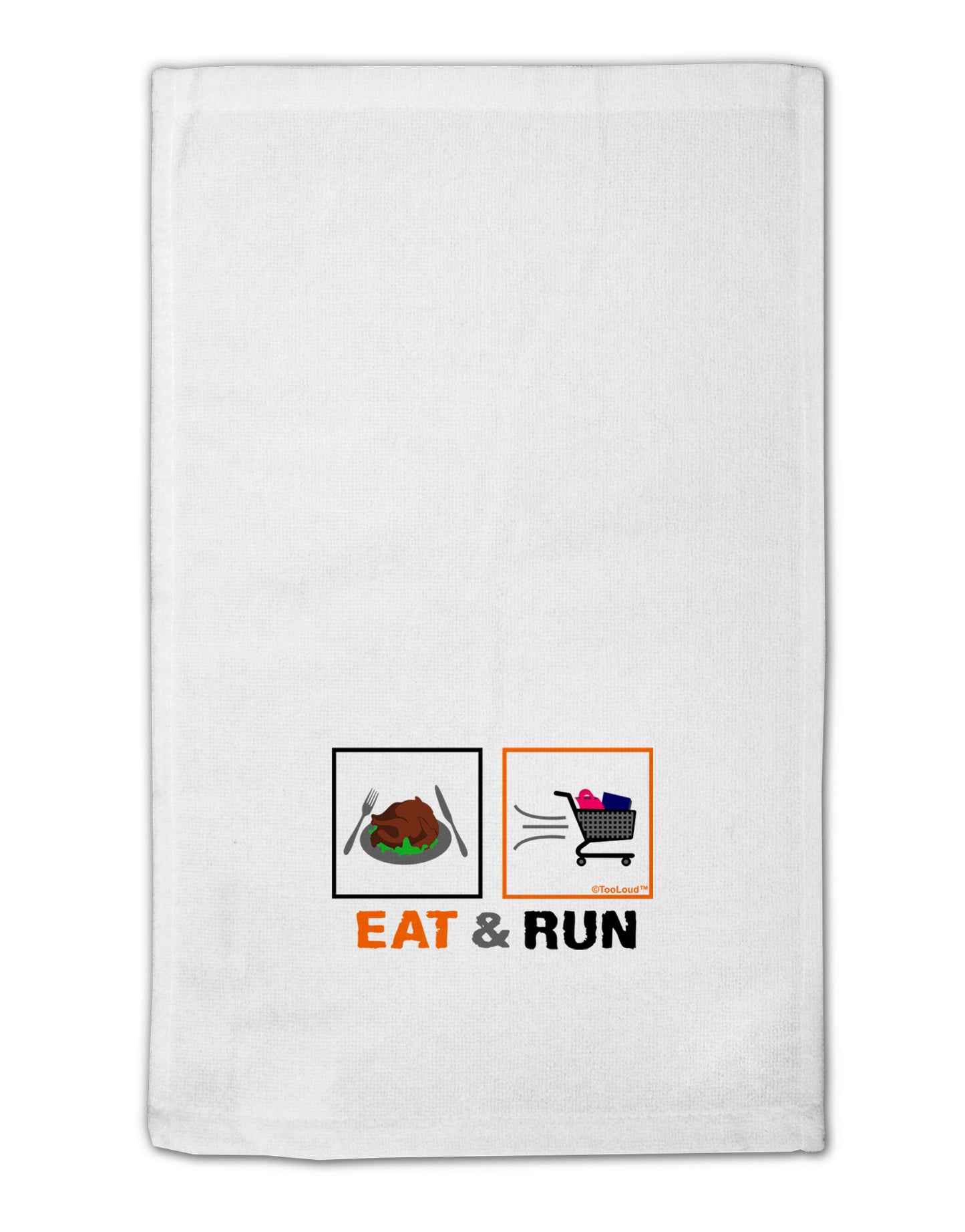 Eat & Run Black Friday 11"x18" Dish Fingertip Towel-Fingertip Towel-TooLoud-White-Davson Sales