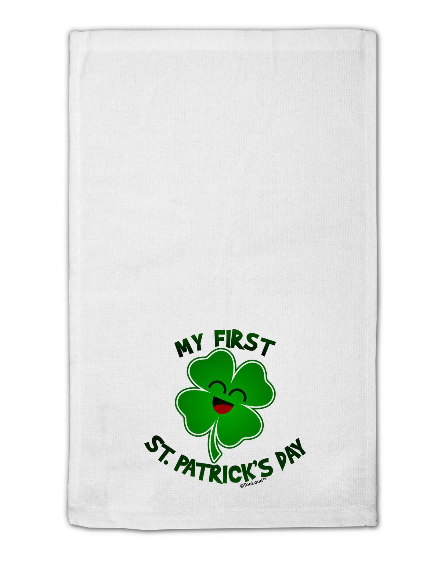 My First St. Patrick's Day 11"x18" Dish Fingertip Towel-Fingertip Towel-TooLoud-White-Davson Sales