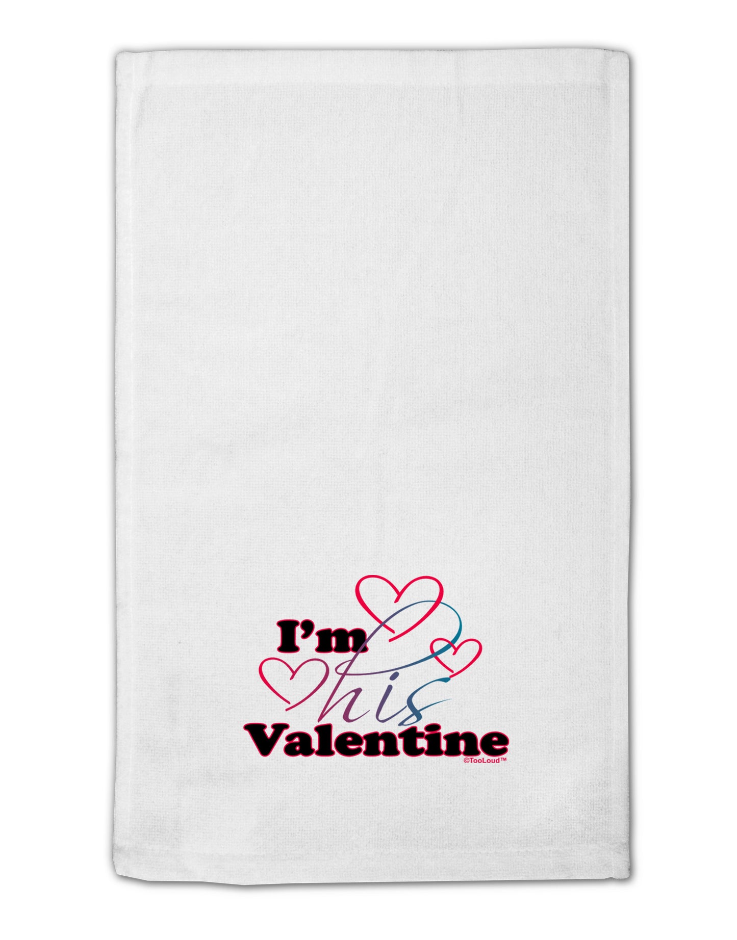 I'm HIS Valentine 11"x18" Dish Fingertip Towel-Fingertip Towel-TooLoud-White-Davson Sales