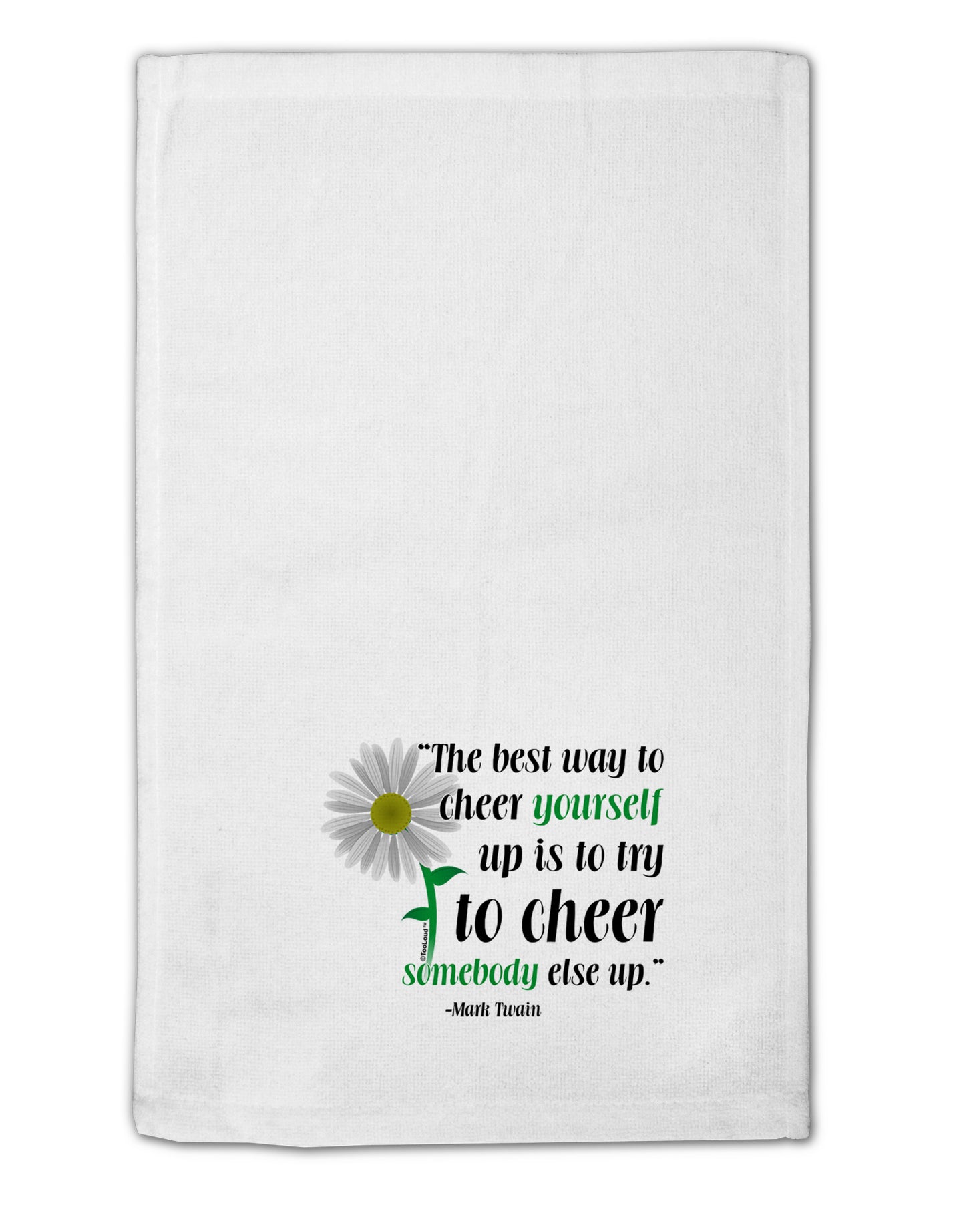 Cheer Yourself Up Mark Twain 11"x18" Dish Fingertip Towel-Fingertip Towel-TooLoud-White-Davson Sales