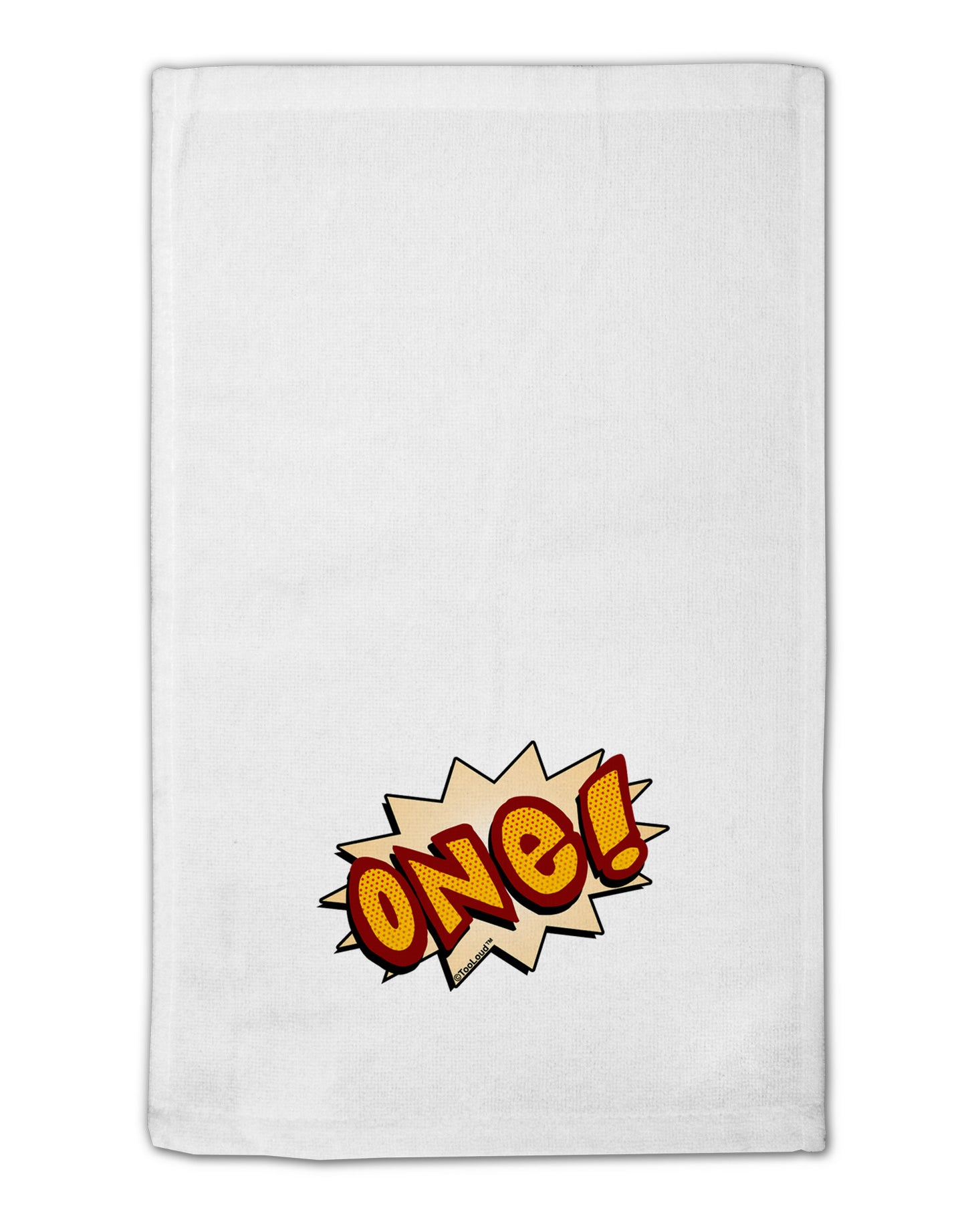 Onomatopoeia One Birthday 11"x18" Dish Fingertip Towel-Fingertip Towel-TooLoud-White-Davson Sales