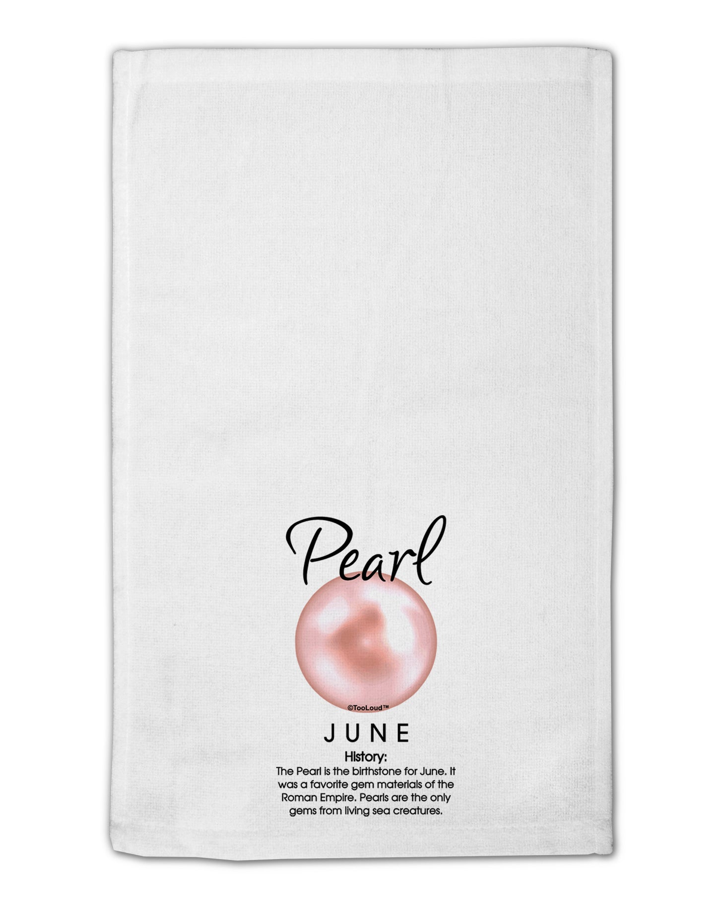 Birthstone Pearl 11"x18" Dish Fingertip Towel by TooLoud-Fingertip Towel-TooLoud-White-Davson Sales