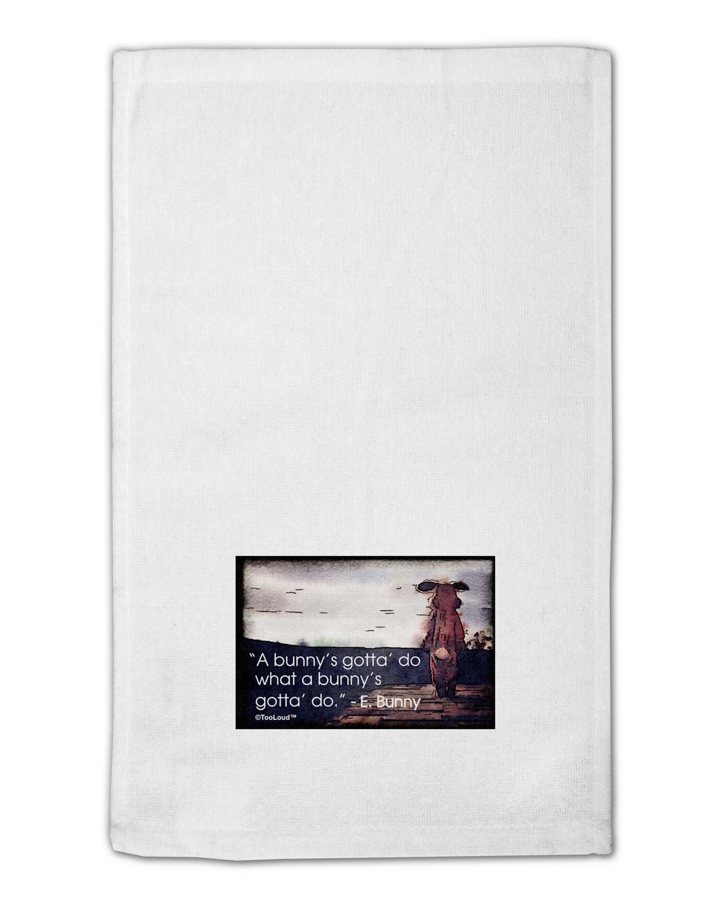 A Bunny's Gotta Do - Easter Bunny 11"x18" Dish Fingertip Towel by TooLoud-Fingertip Towel-TooLoud-White-Davson Sales